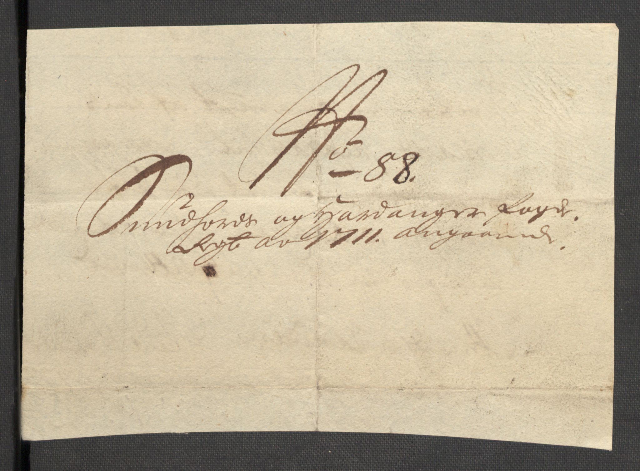 Rentekammeret inntil 1814, Reviderte regnskaper, Fogderegnskap, AV/RA-EA-4092/R48/L2987: Fogderegnskap Sunnhordland og Hardanger, 1711, p. 319