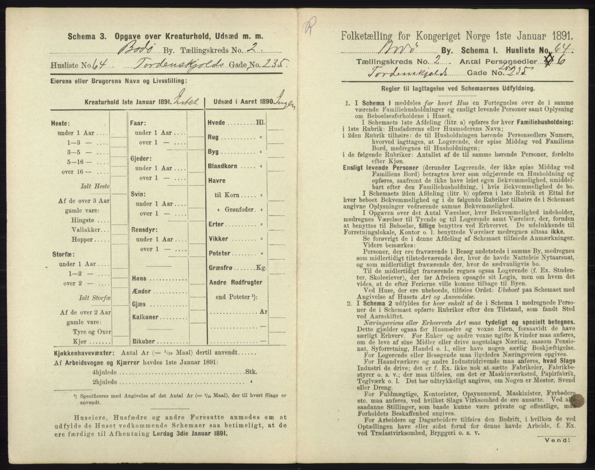 RA, 1891 census for 1804 Bodø, 1891, p. 976