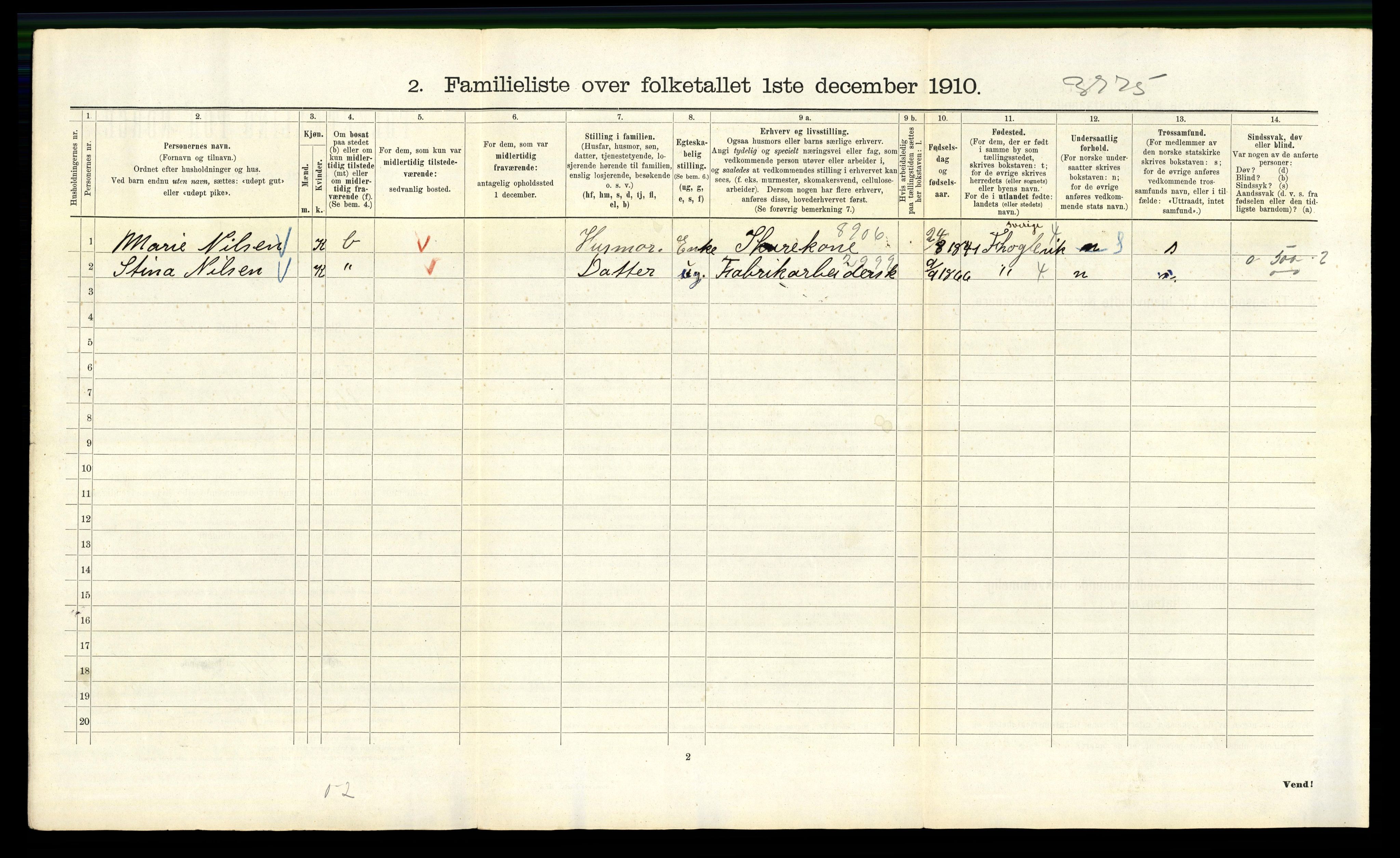 RA, 1910 census for Kristiania, 1910, p. 99590