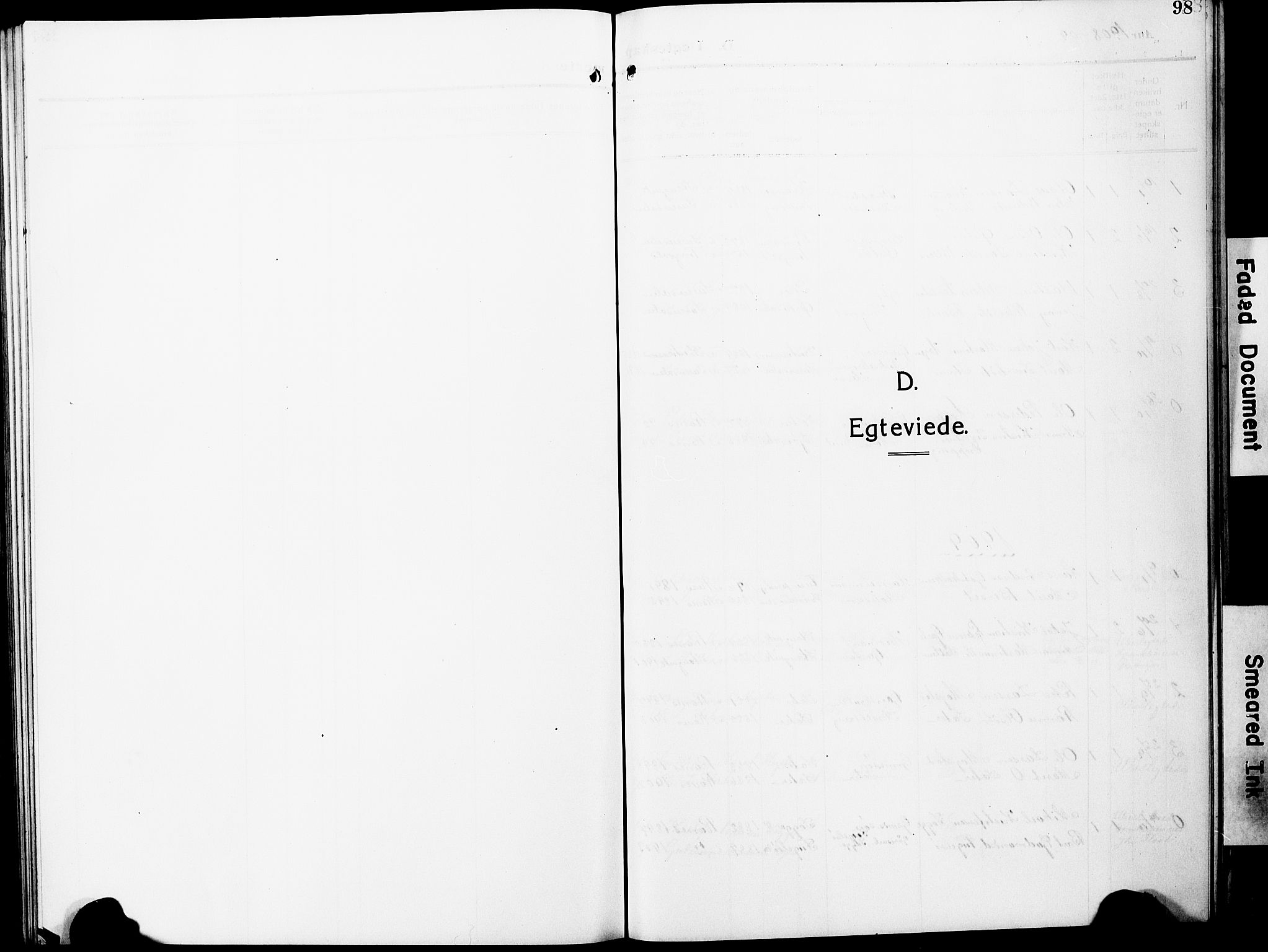 Ministerialprotokoller, klokkerbøker og fødselsregistre - Møre og Romsdal, SAT/A-1454/596/L1059: Parish register (copy) no. 596C02, 1908-1922, p. 98