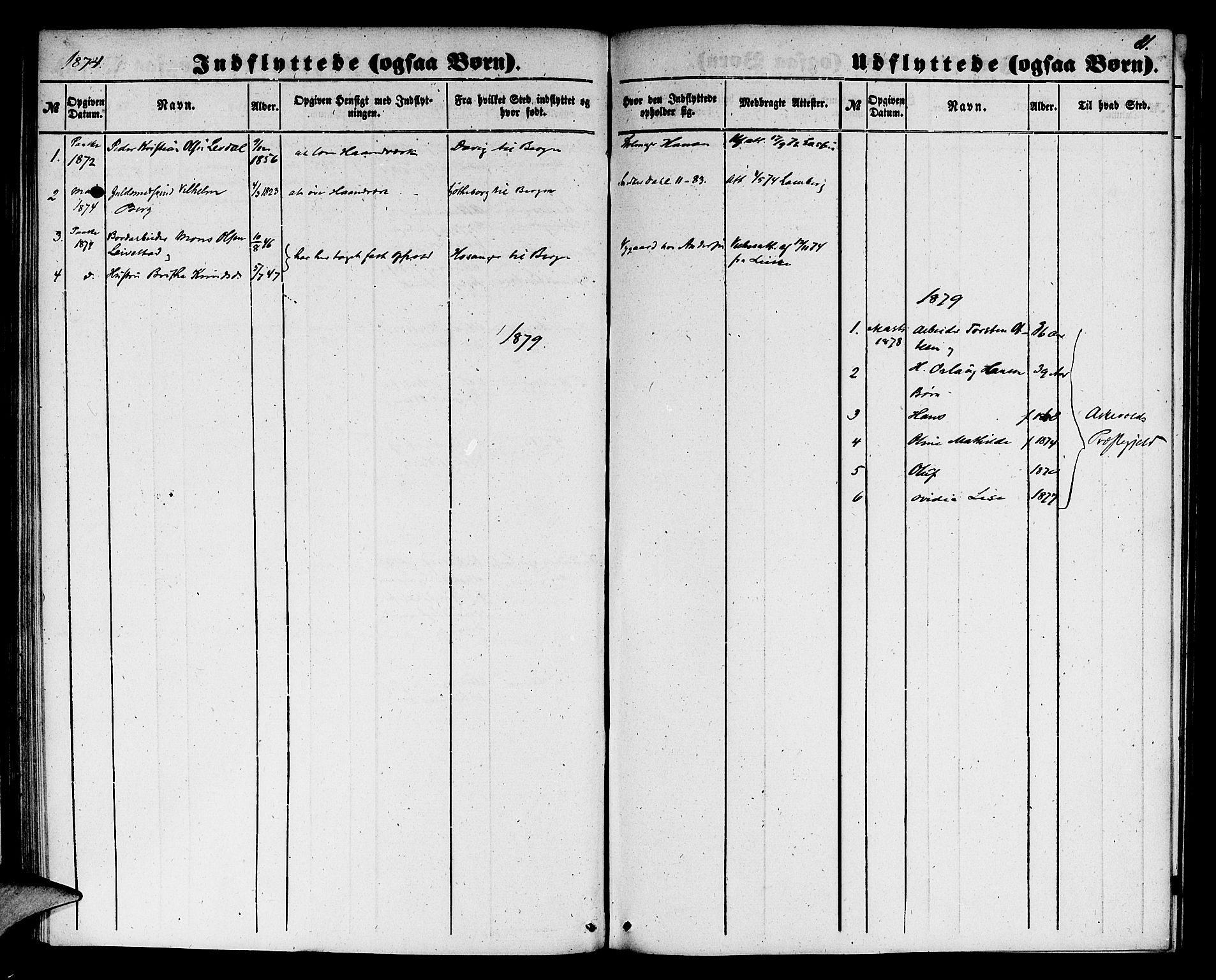 Domkirken sokneprestembete, SAB/A-74801/H/Hab/L0044: Parish register (copy) no. F 1, 1856-1879, p. 81