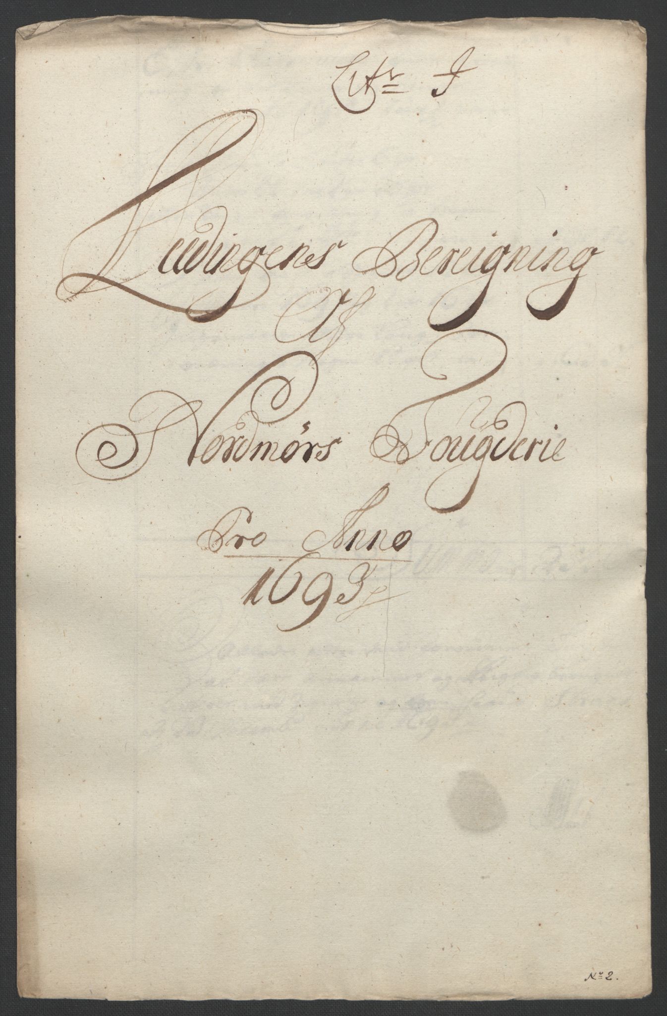 Rentekammeret inntil 1814, Reviderte regnskaper, Fogderegnskap, RA/EA-4092/R56/L3735: Fogderegnskap Nordmøre, 1692-1693, p. 369