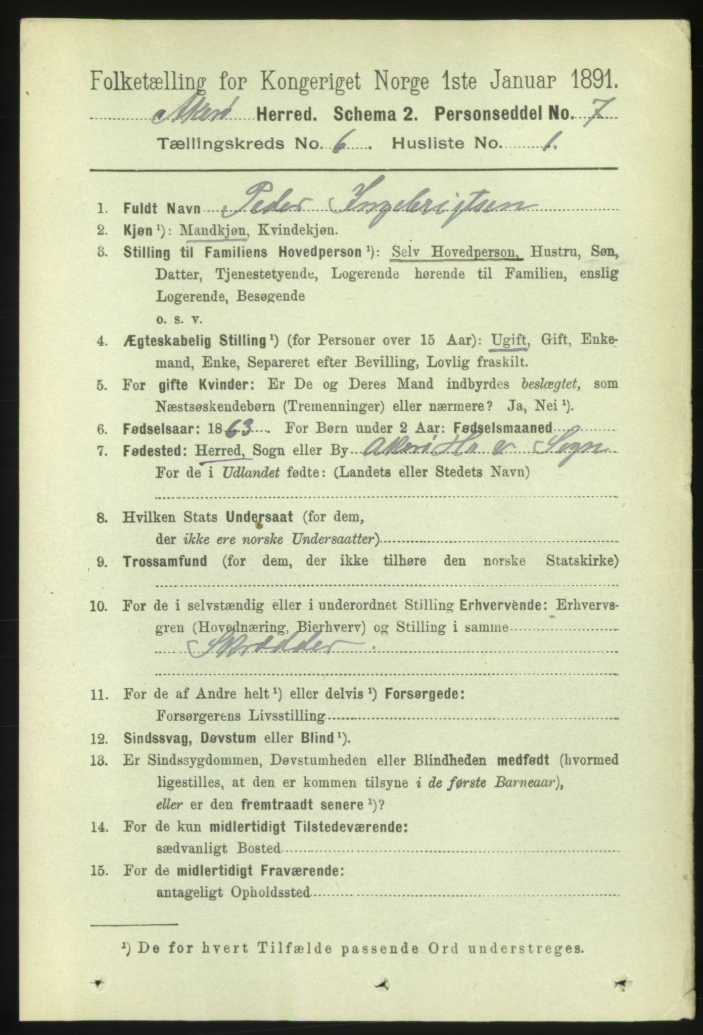 RA, 1891 census for 1545 Aukra, 1891, p. 2552