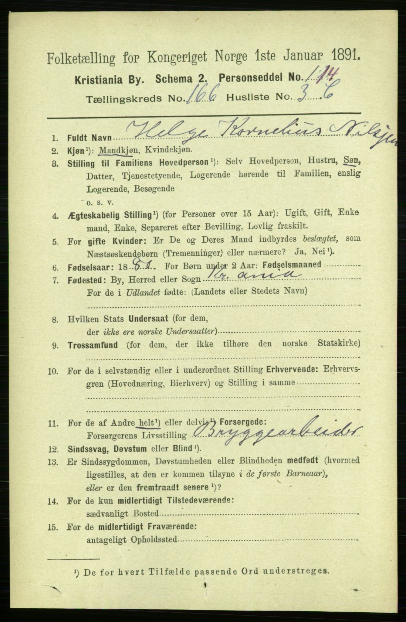 RA, 1891 census for 0301 Kristiania, 1891, p. 96441