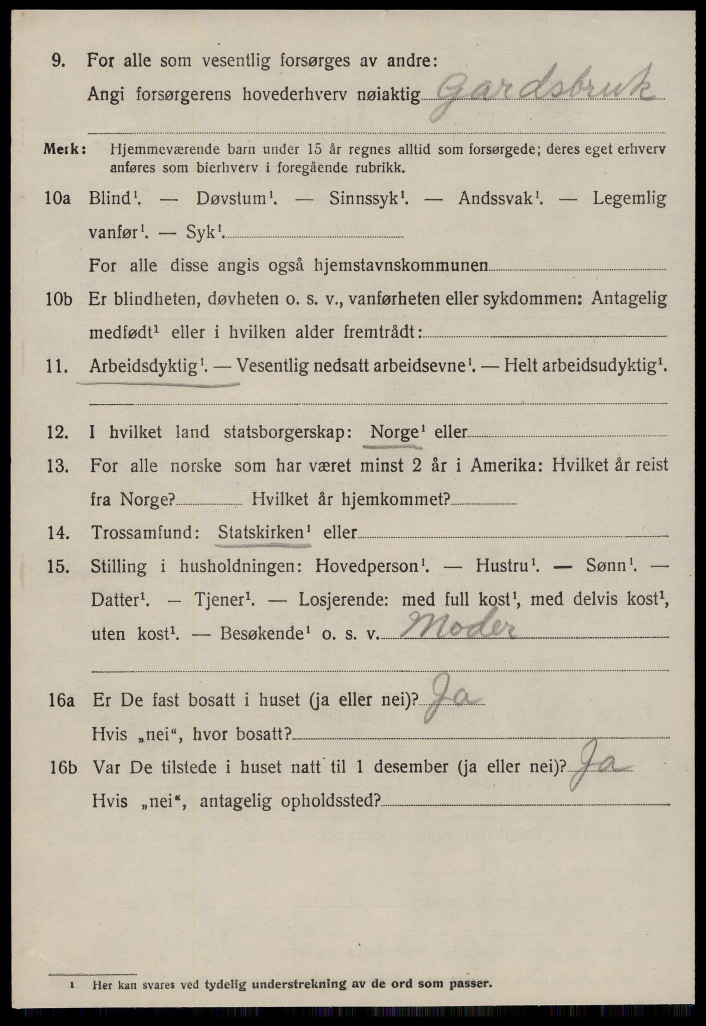 SAT, 1920 census for Fræna, 1920, p. 6056