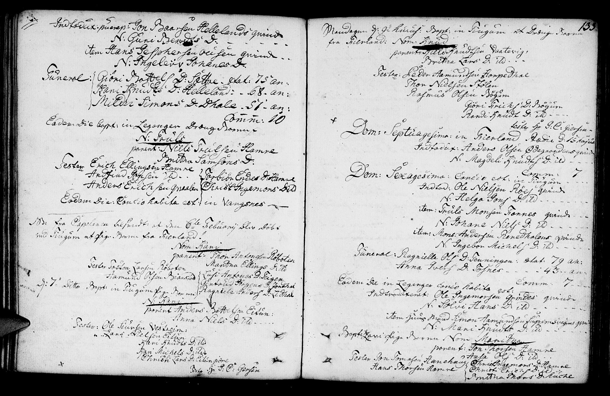 Leikanger sokneprestembete, SAB/A-81001: Parish register (official) no. A 3, 1756-1770, p. 133