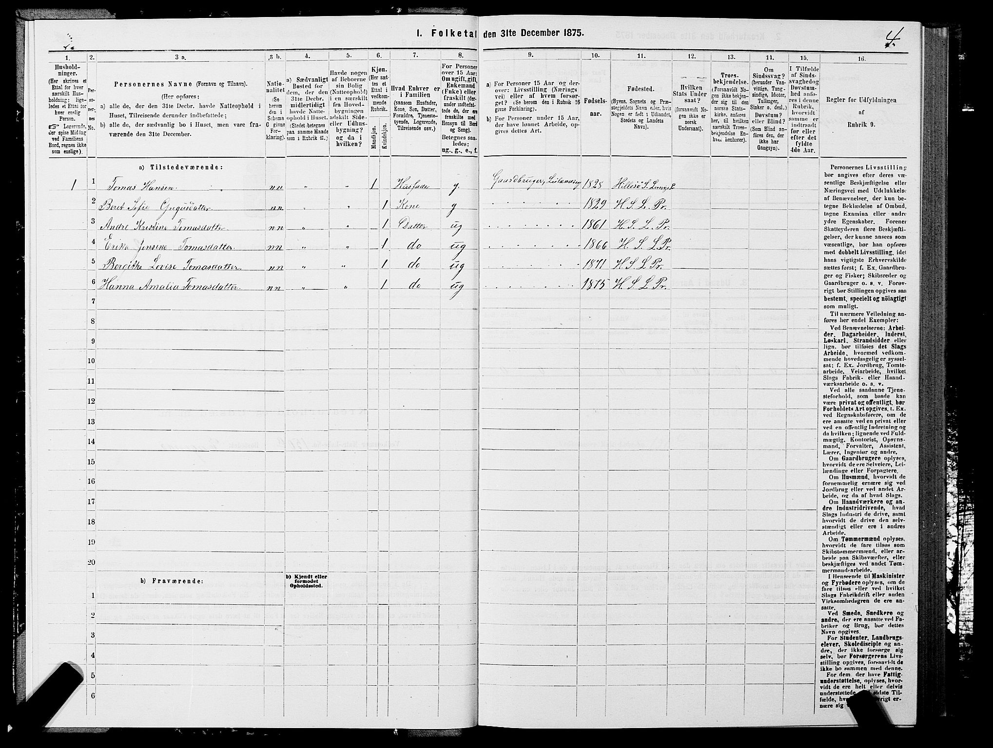 SATØ, 1875 census for 1931P Lenvik, 1875, p. 4004