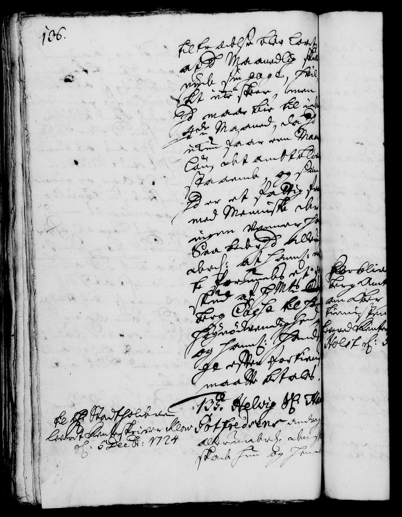 Rentekammeret, Kammerkanselliet, RA/EA-3111/G/Gh/Gha/L0007: Norsk ekstraktmemorialprotokoll (merket RK 53.52), 1724-1725, p. 136