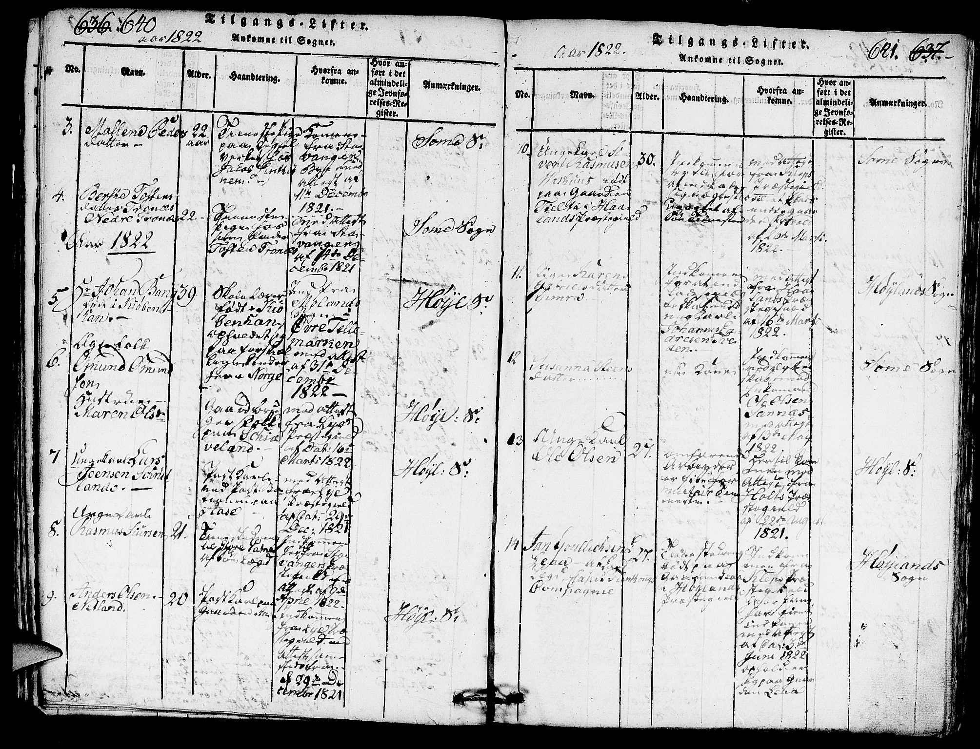 Høyland sokneprestkontor, SAST/A-101799/001/30BA/L0006: Parish register (official) no. A 6, 1815-1825, p. 640-641