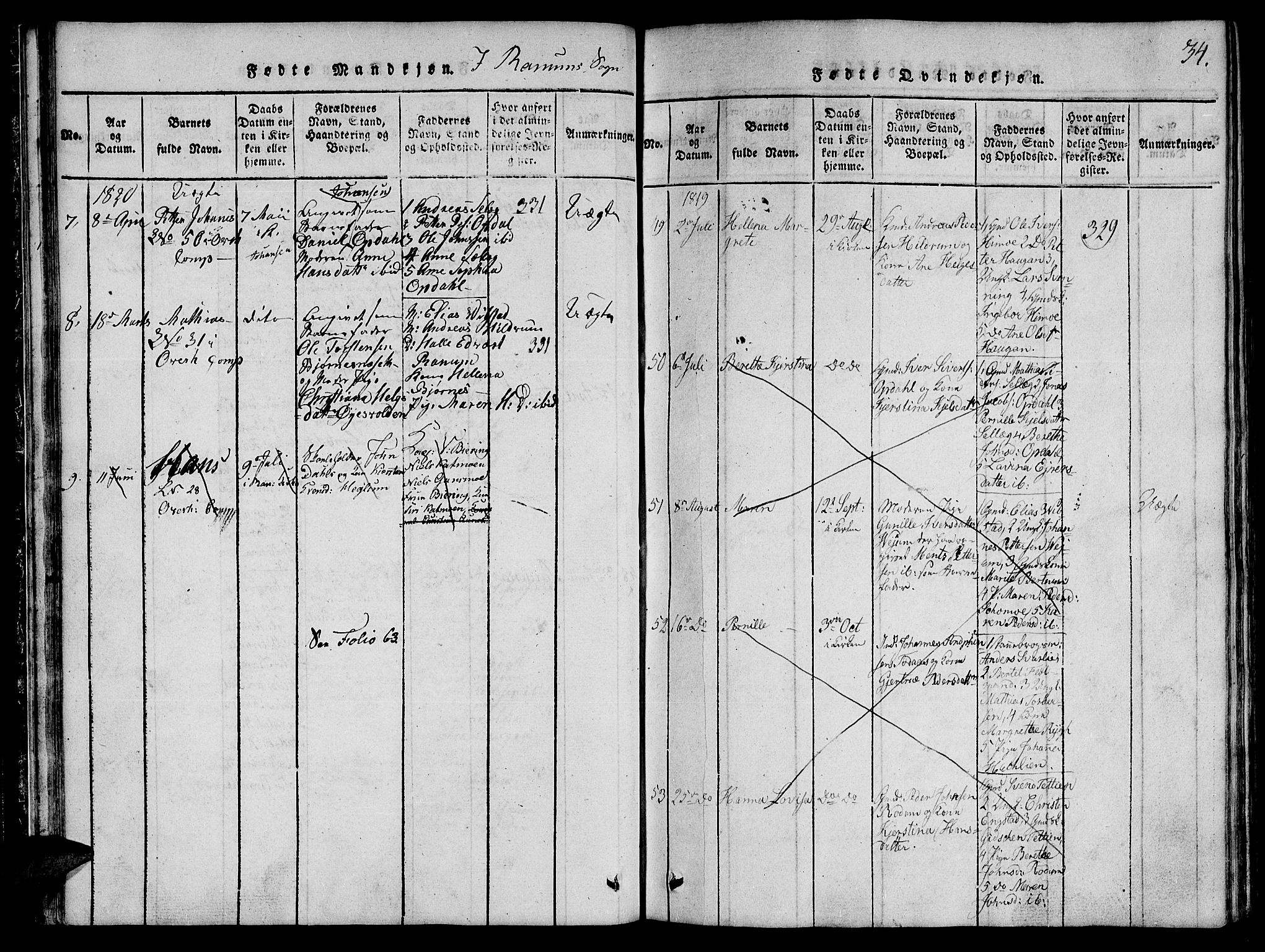 Ministerialprotokoller, klokkerbøker og fødselsregistre - Nord-Trøndelag, AV/SAT-A-1458/764/L0546: Parish register (official) no. 764A06 /1, 1816-1823, p. 34