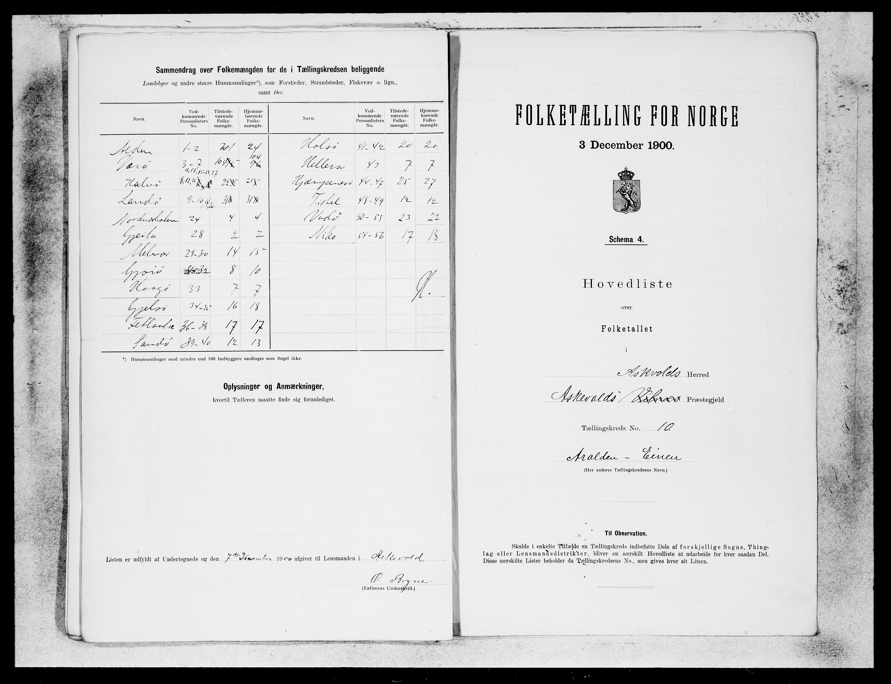 SAB, 1900 census for Askvoll, 1900, p. 25