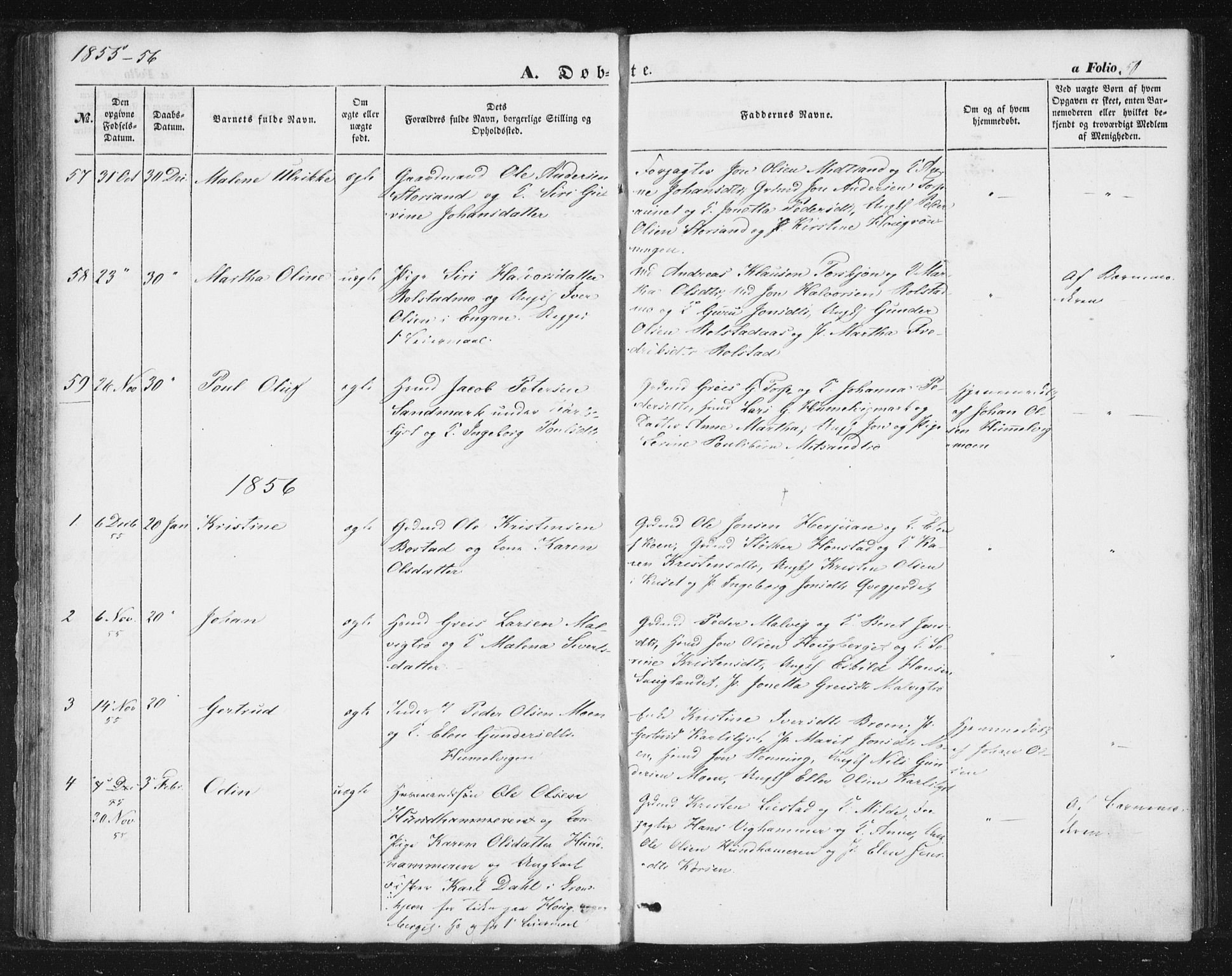 Ministerialprotokoller, klokkerbøker og fødselsregistre - Sør-Trøndelag, SAT/A-1456/616/L0407: Parish register (official) no. 616A04, 1848-1856, p. 50