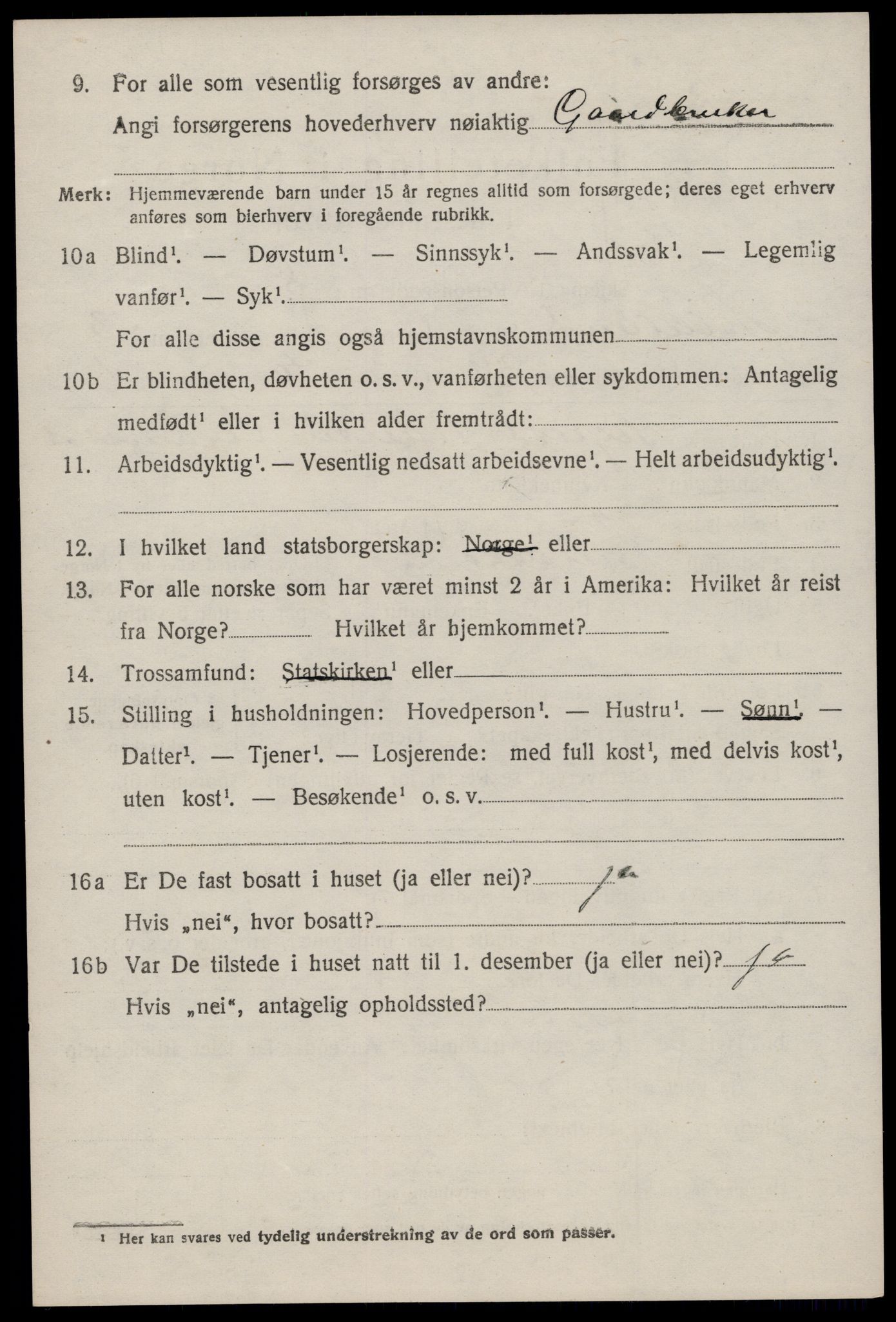 SAST, 1920 census for Helleland, 1920, p. 2202