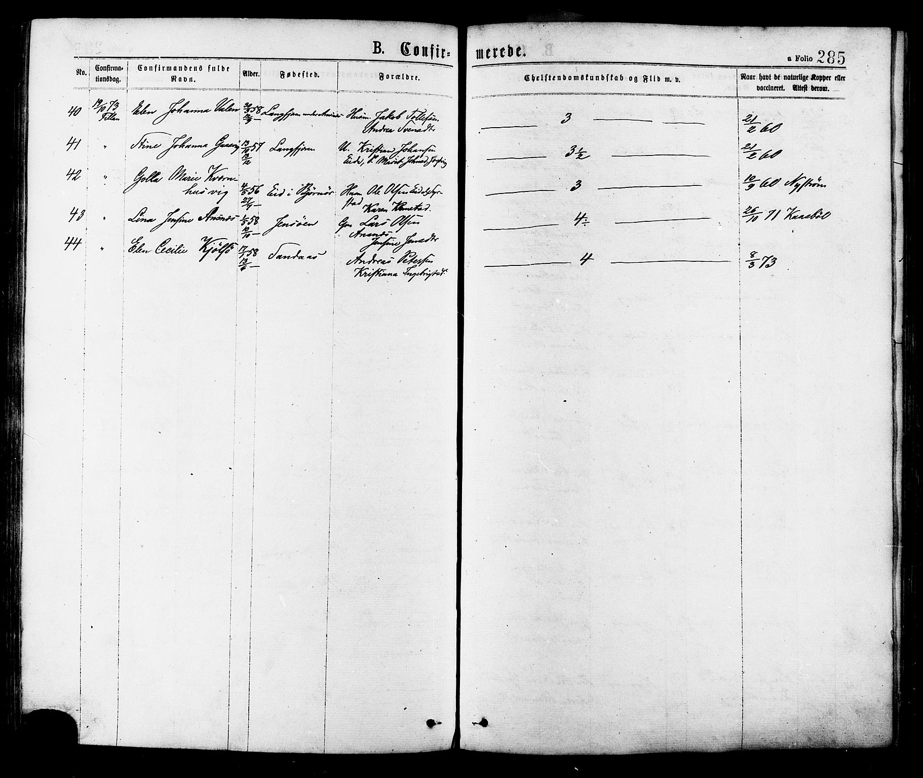 Ministerialprotokoller, klokkerbøker og fødselsregistre - Sør-Trøndelag, AV/SAT-A-1456/634/L0532: Parish register (official) no. 634A08, 1871-1881, p. 285