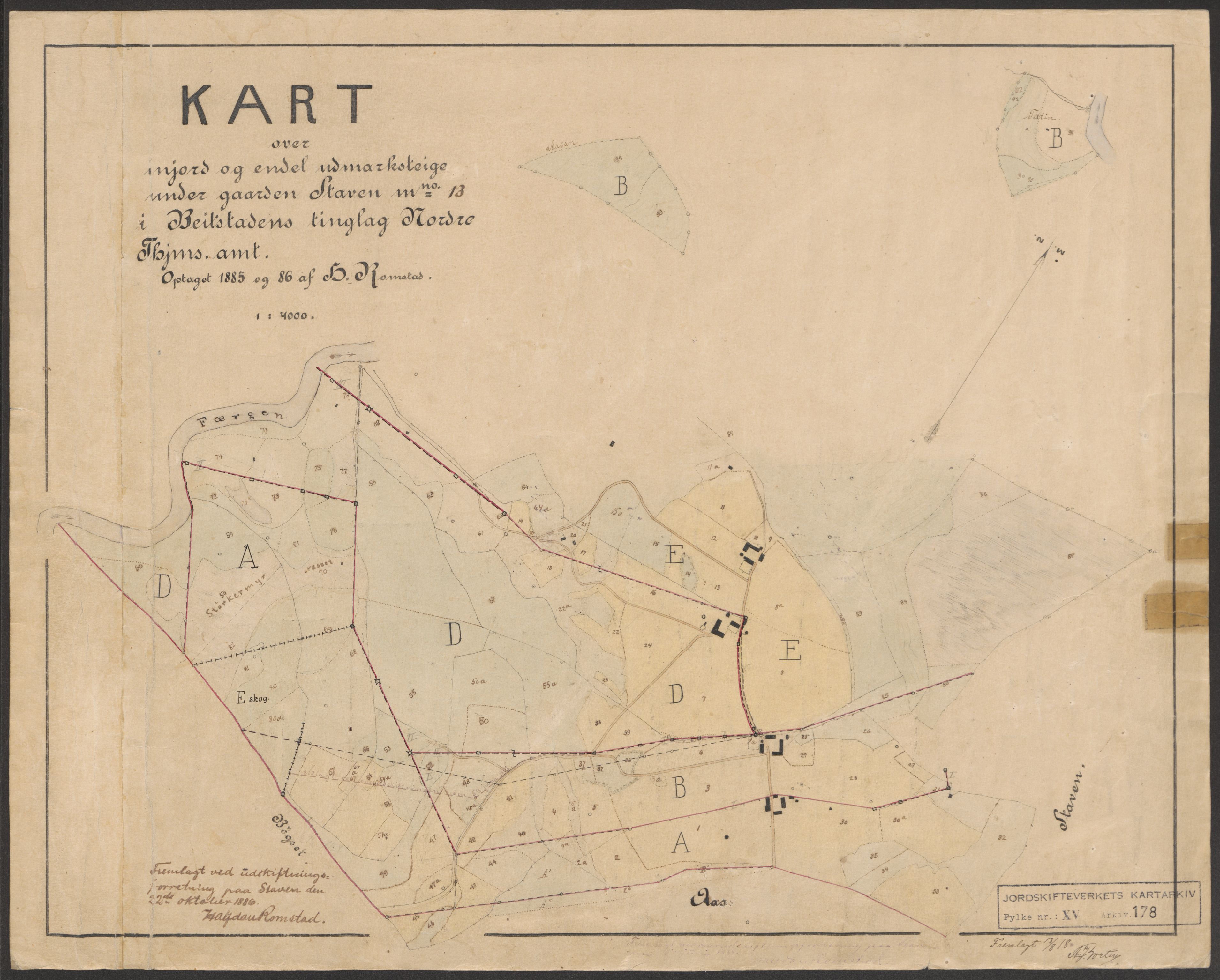 Jordskifteverkets kartarkiv, AV/RA-S-3929/T, 1859-1988, p. 236