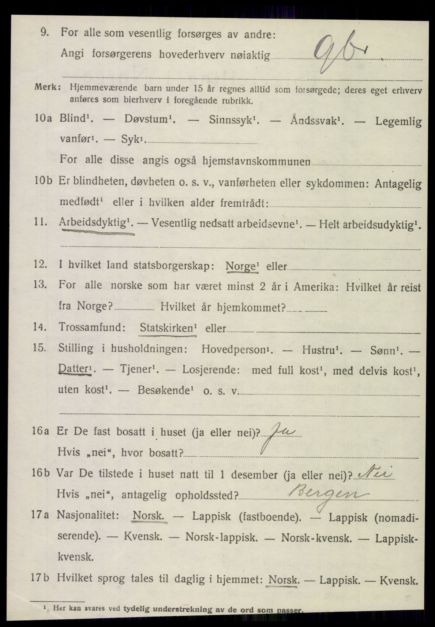 SAT, 1920 census for Hattfjelldal, 1920, p. 2869