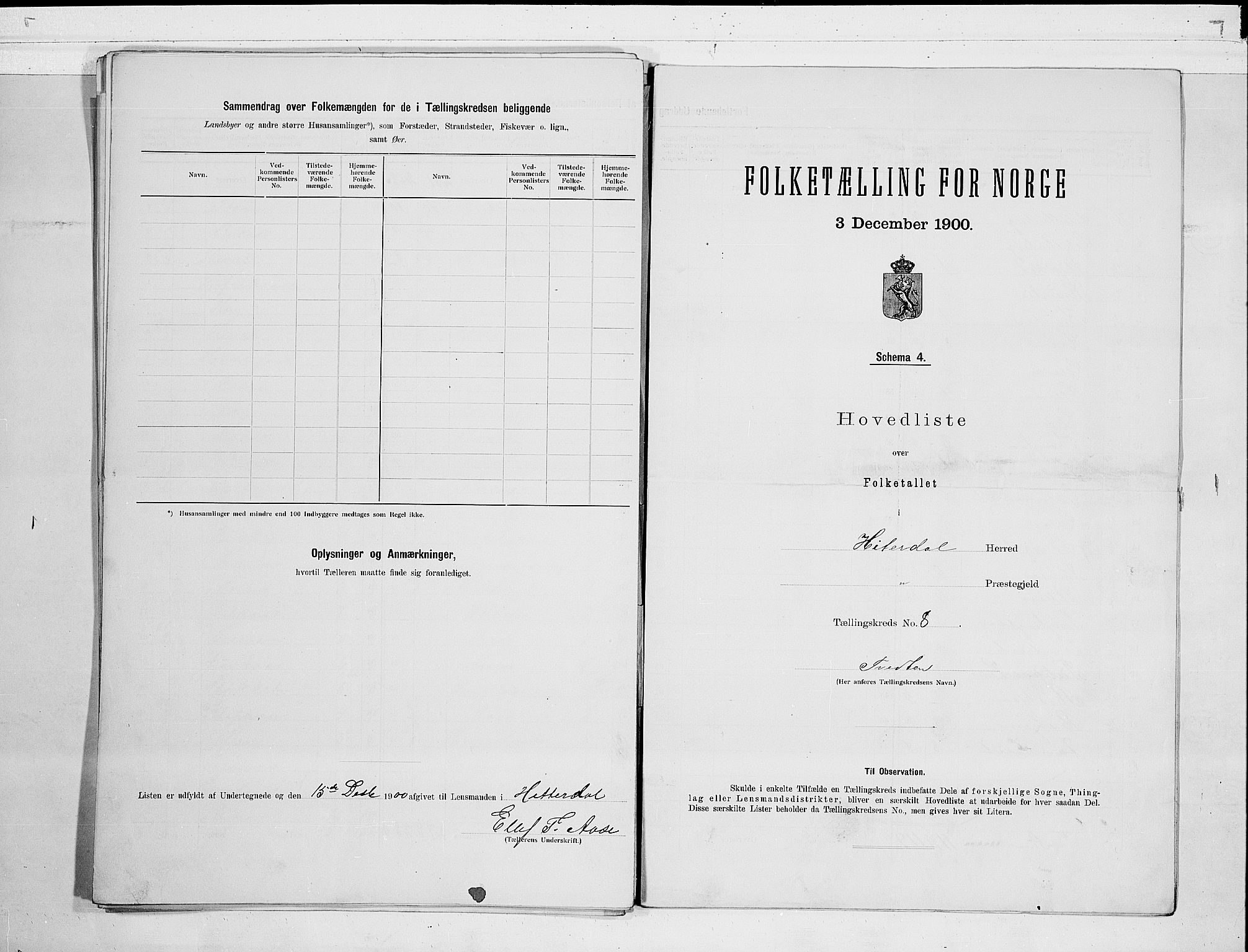 SAKO, 1900 census for Heddal, 1900, p. 24