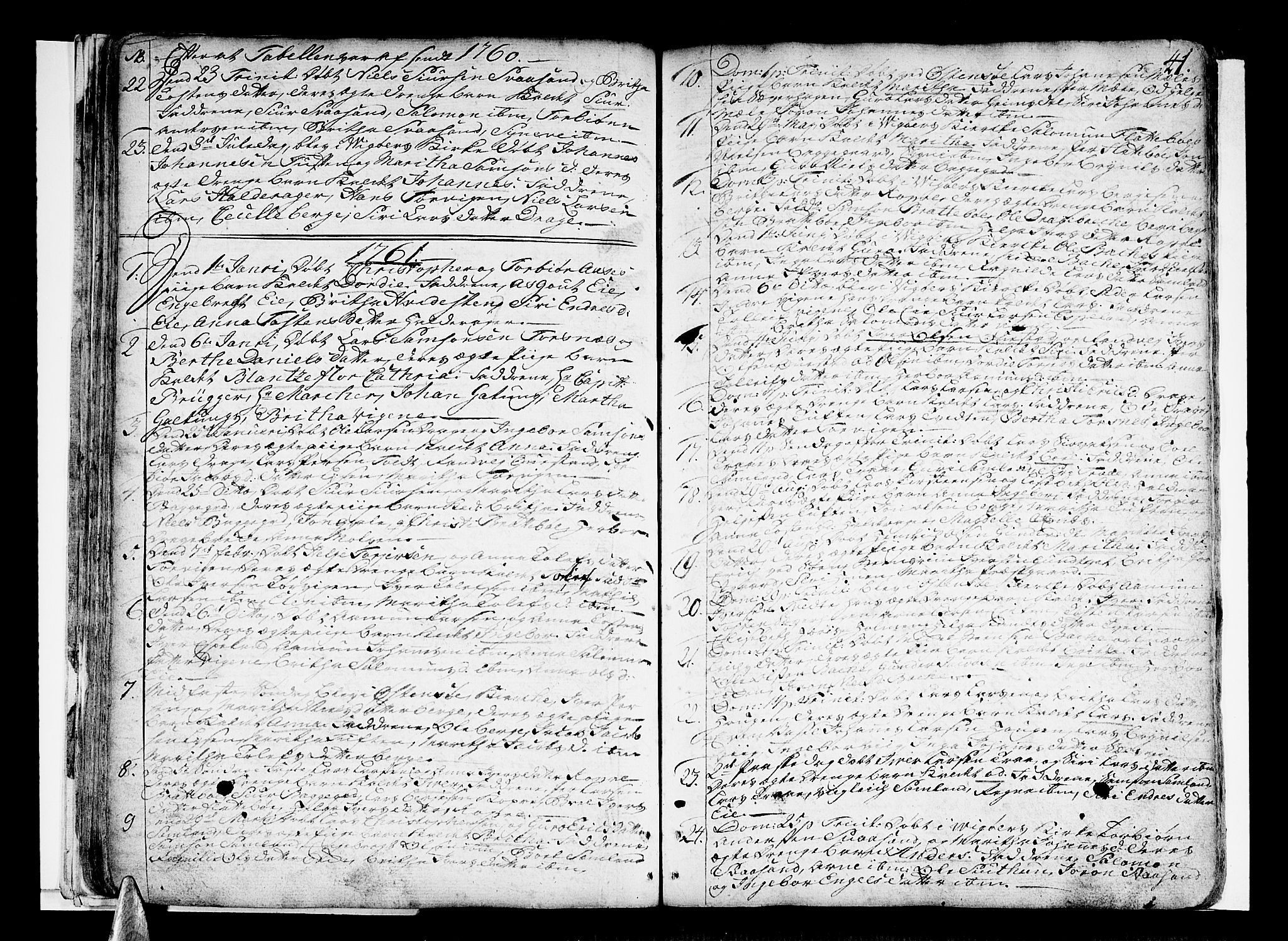 Strandebarm sokneprestembete, SAB/A-78401/H/Haa: Parish register (official) no. A 3 /2, 1751-1787, p. 41