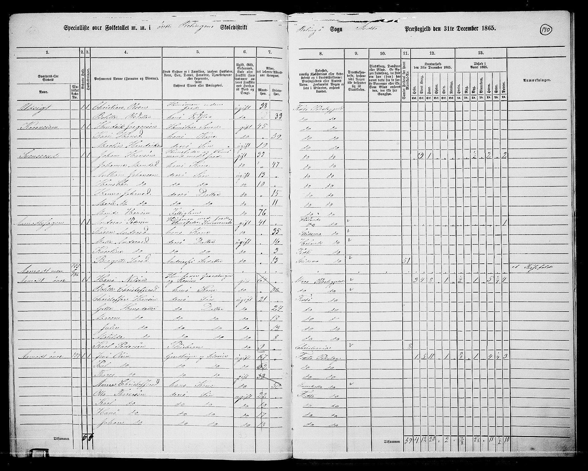 RA, 1865 census for Fet, 1865, p. 159