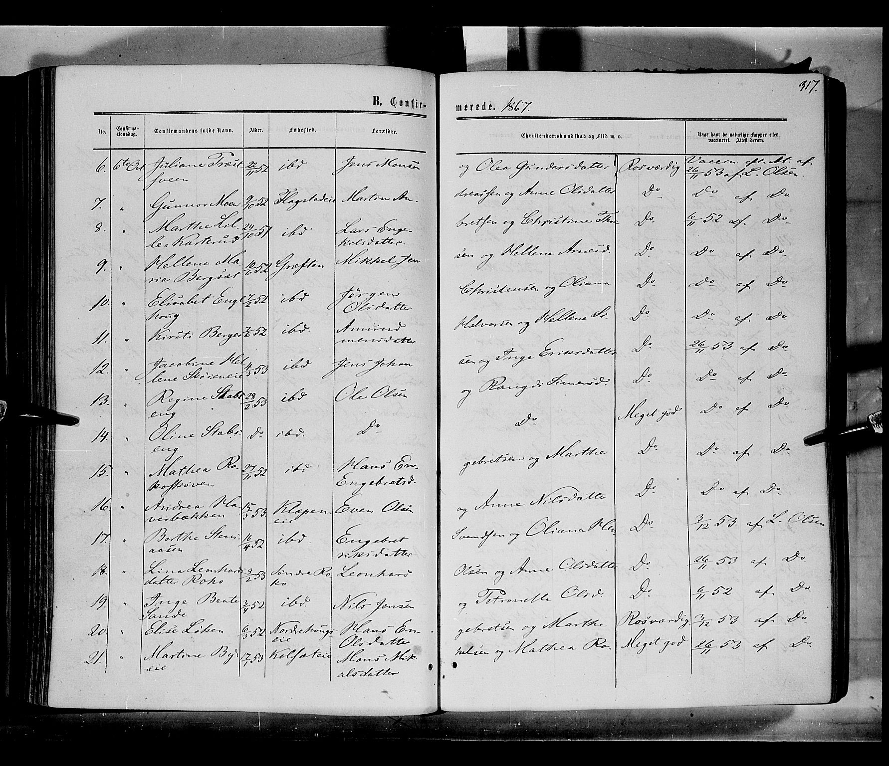 Løten prestekontor, AV/SAH-PREST-022/K/Ka/L0008: Parish register (official) no. 8, 1860-1877, p. 317