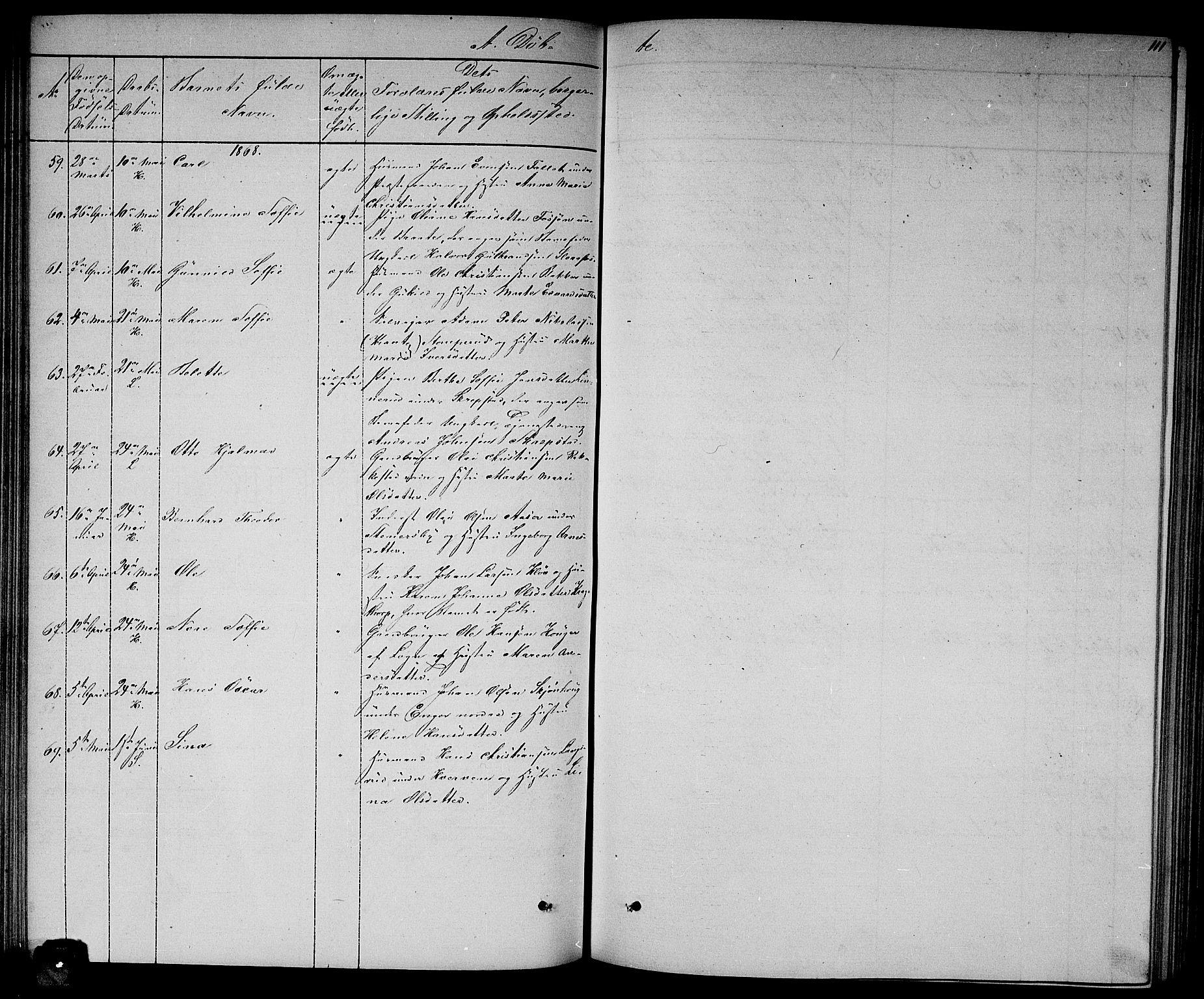 Høland prestekontor Kirkebøker, SAO/A-10346a/G/Ga/L0005: Parish register (copy) no. I 5, 1862-1869, p. 111