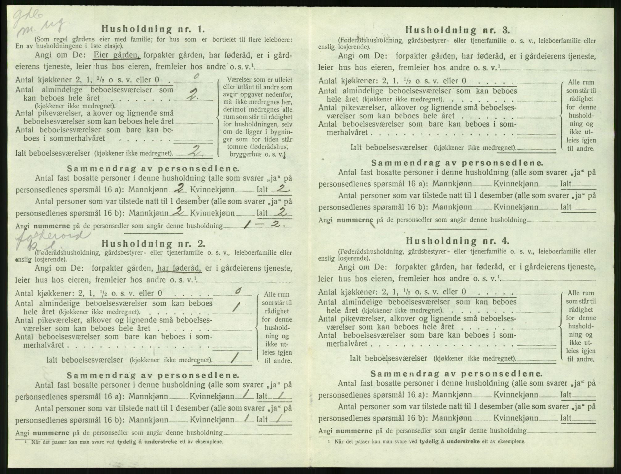 SAT, 1920 census for Ørsta, 1920, p. 695