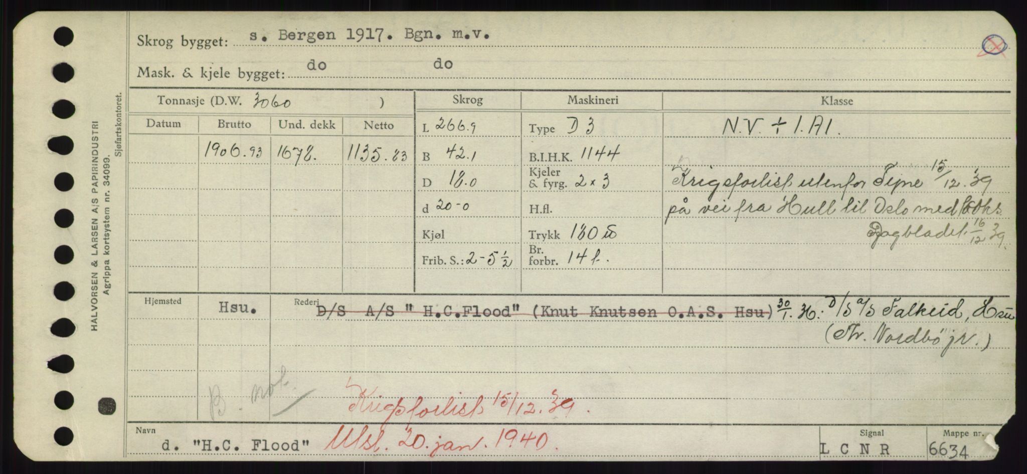 Sjøfartsdirektoratet med forløpere, Skipsmålingen, RA/S-1627/H/Hd/L0014: Fartøy, H-Havl, p. 3