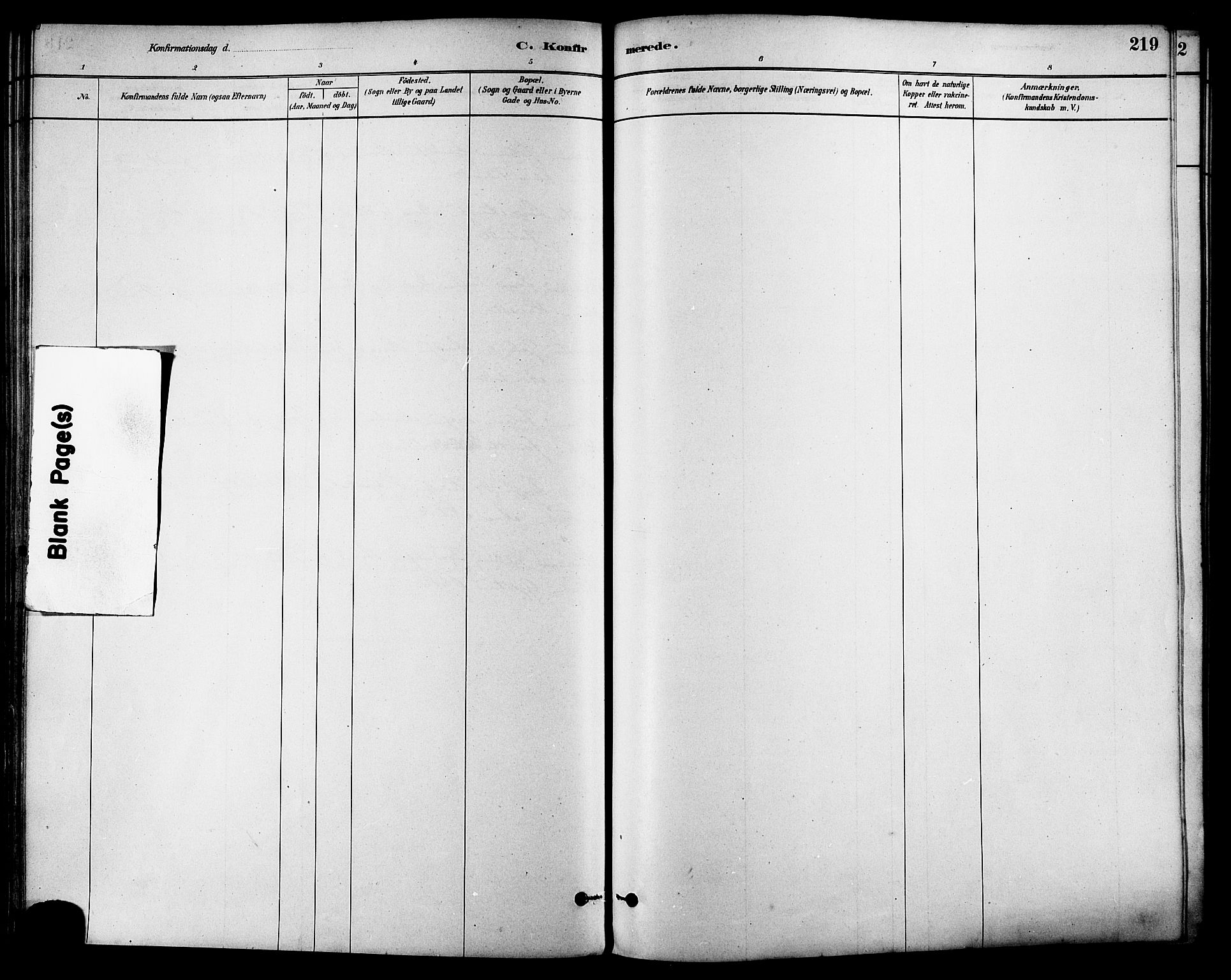 Ministerialprotokoller, klokkerbøker og fødselsregistre - Sør-Trøndelag, SAT/A-1456/630/L0496: Parish register (official) no. 630A09, 1879-1895, p. 219