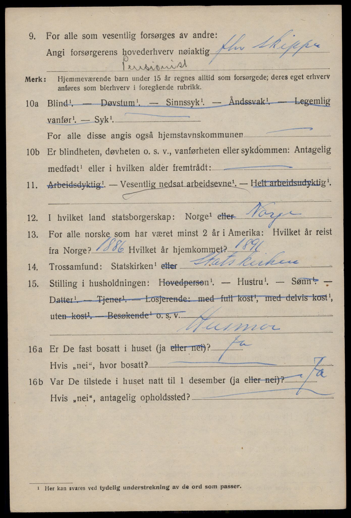 SAST, 1920 census for Stavanger, 1920, p. 57695