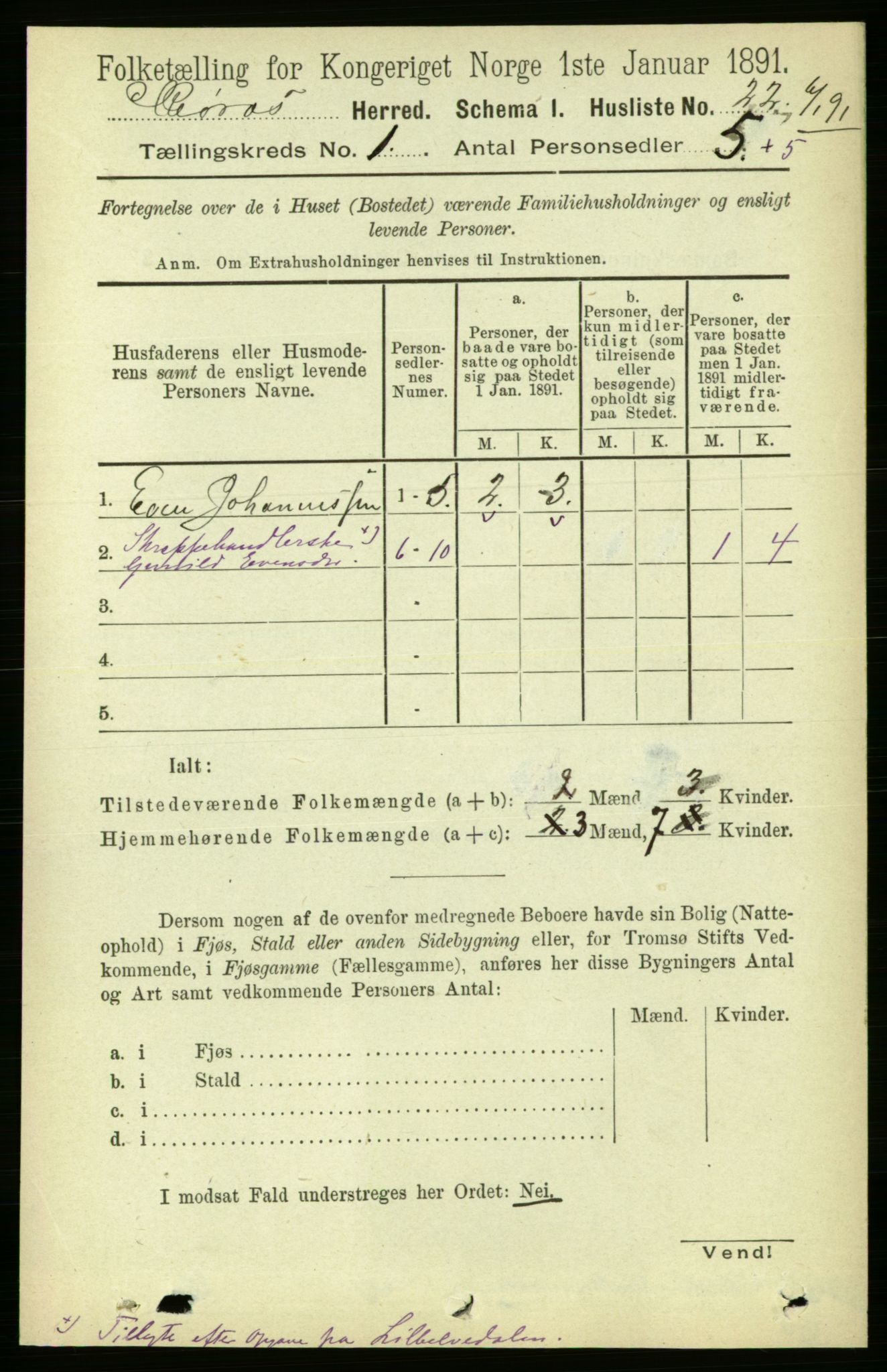 RA, 1891 census for 1640 Røros, 1891, p. 65