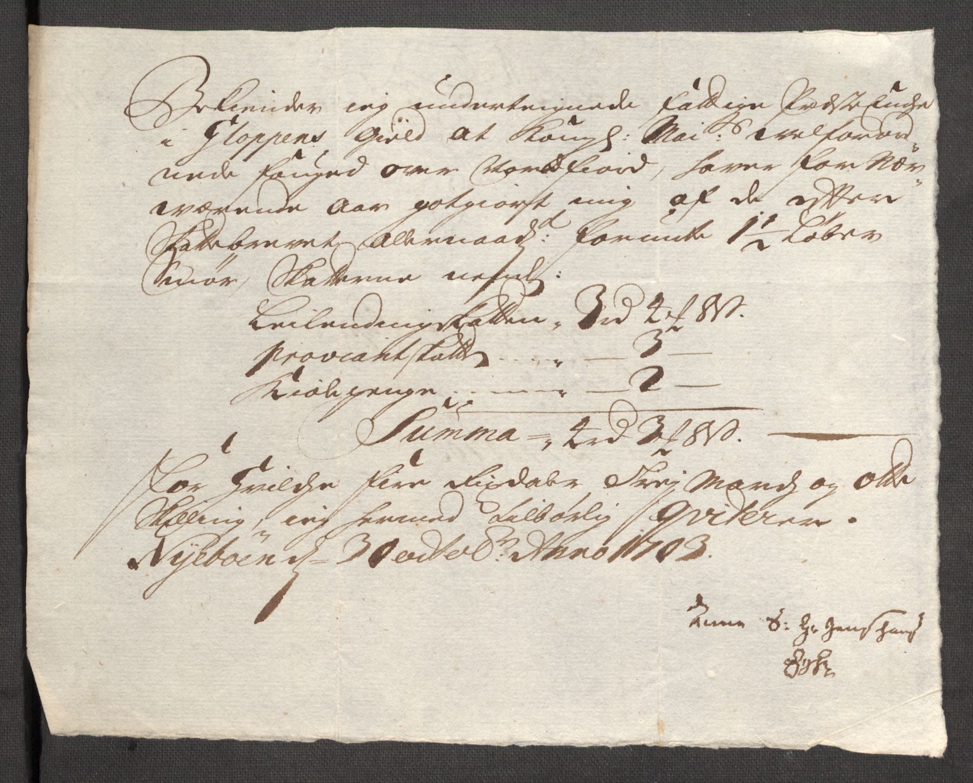 Rentekammeret inntil 1814, Reviderte regnskaper, Fogderegnskap, AV/RA-EA-4092/R53/L3427: Fogderegnskap Sunn- og Nordfjord, 1703, p. 276