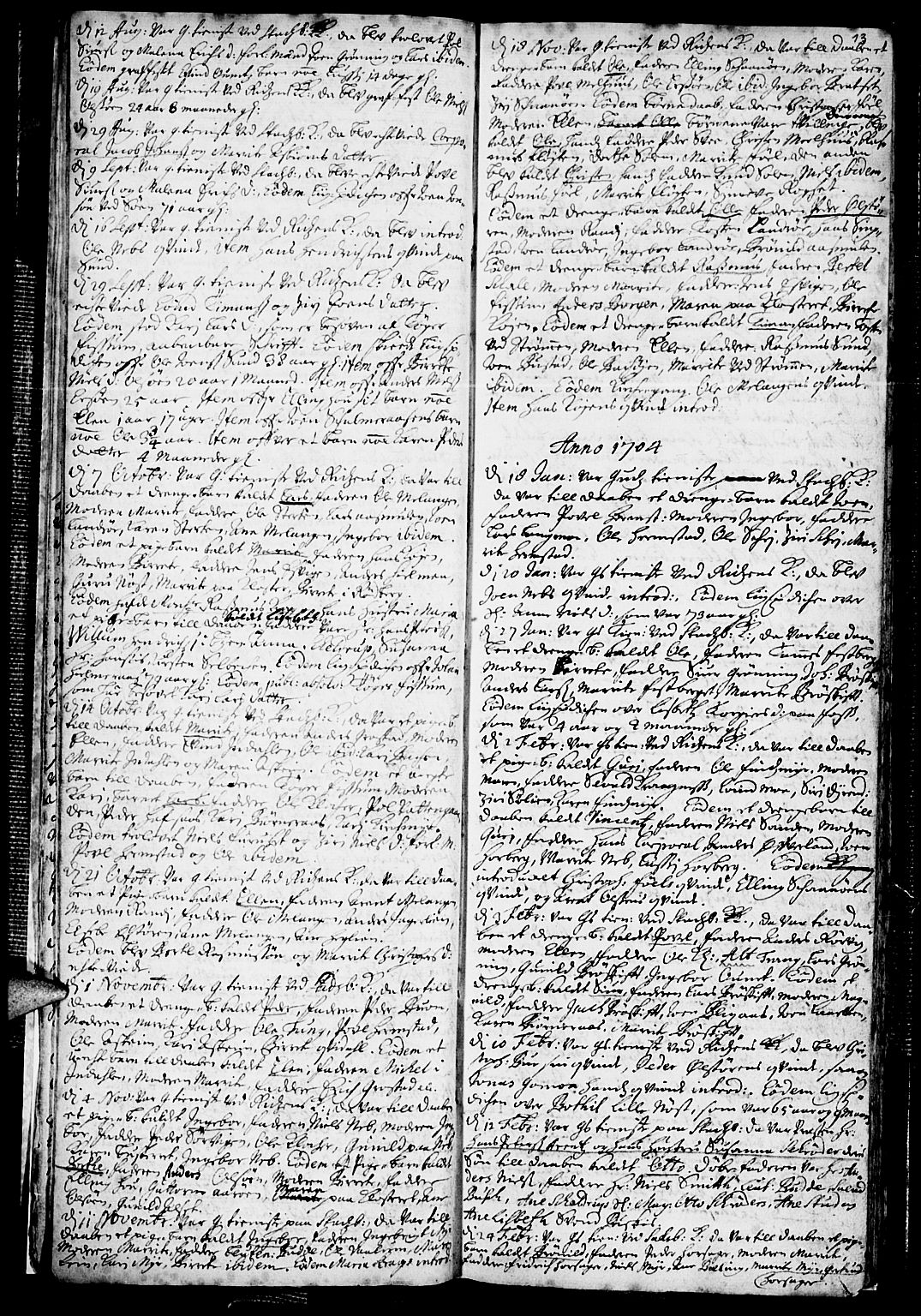 Ministerialprotokoller, klokkerbøker og fødselsregistre - Sør-Trøndelag, SAT/A-1456/646/L0603: Parish register (official) no. 646A01, 1700-1734, p. 13