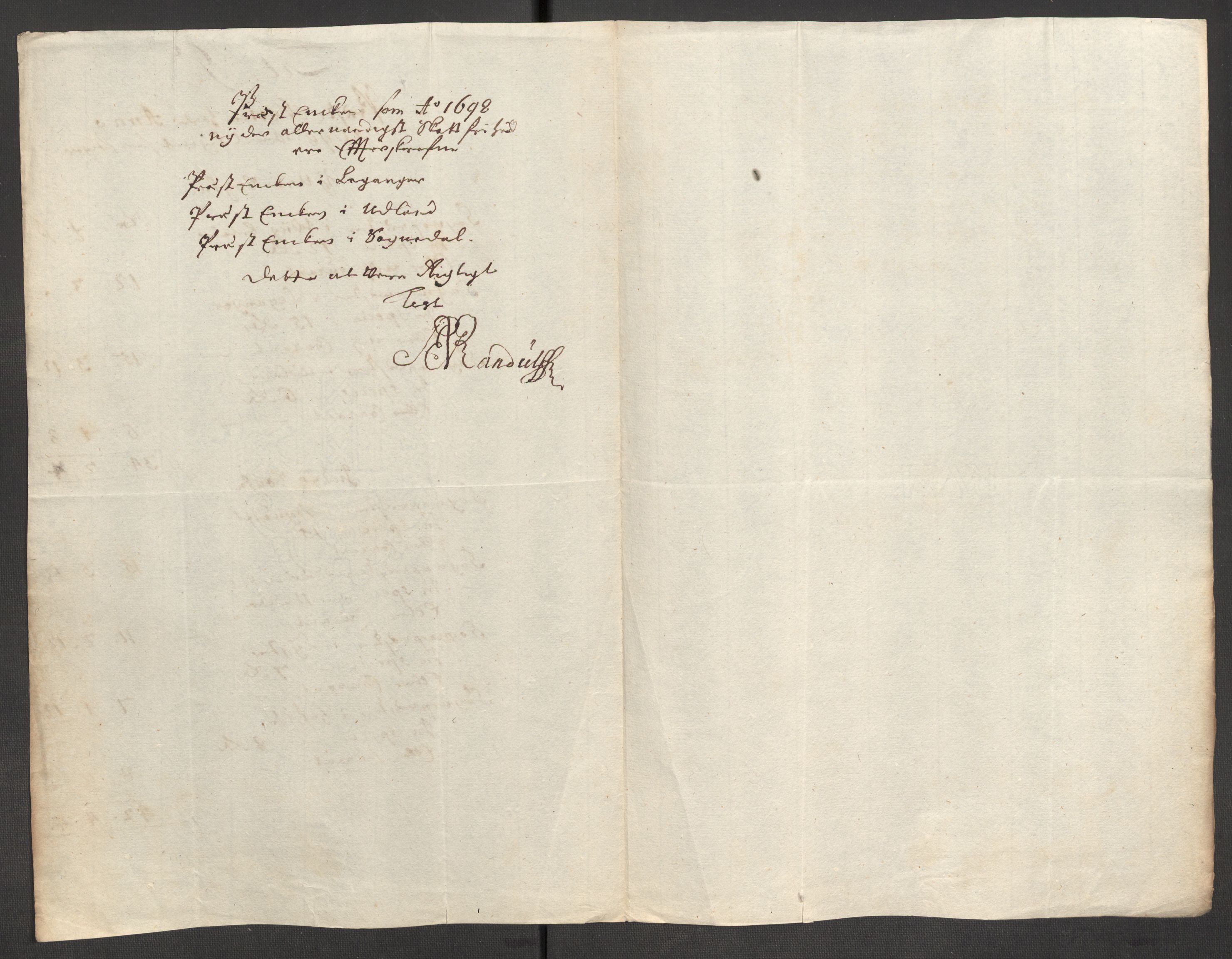 Rentekammeret inntil 1814, Reviderte regnskaper, Fogderegnskap, RA/EA-4092/R52/L3310: Fogderegnskap Sogn, 1698-1699, p. 209