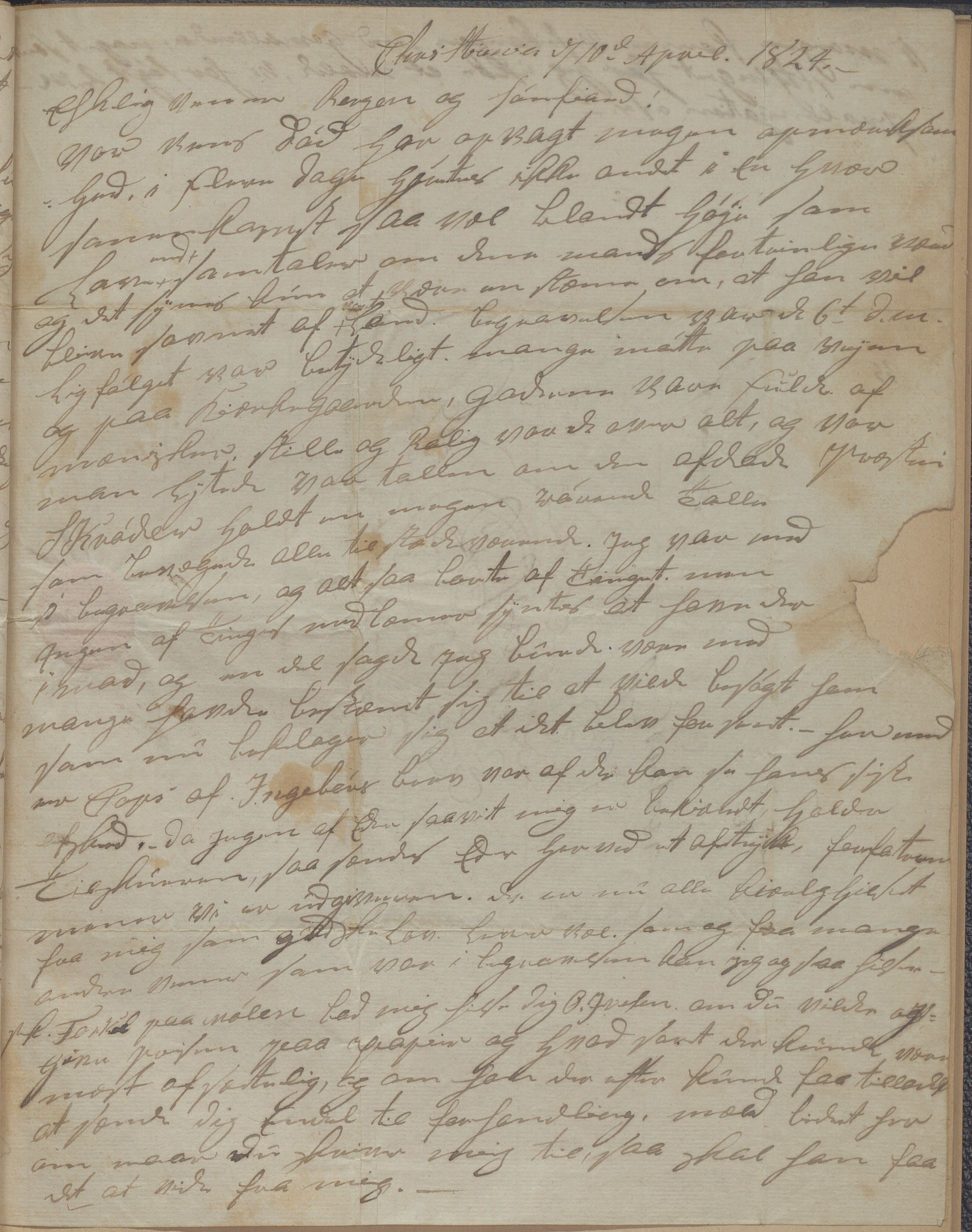 Heggtveitsamlingen, TMF/A-1007/H/L0052/0002: Innbundne brev Ms. S, med innlagt registratur / Innbundne brev Ms S, tillegg/Ad. S. , 1816-1824