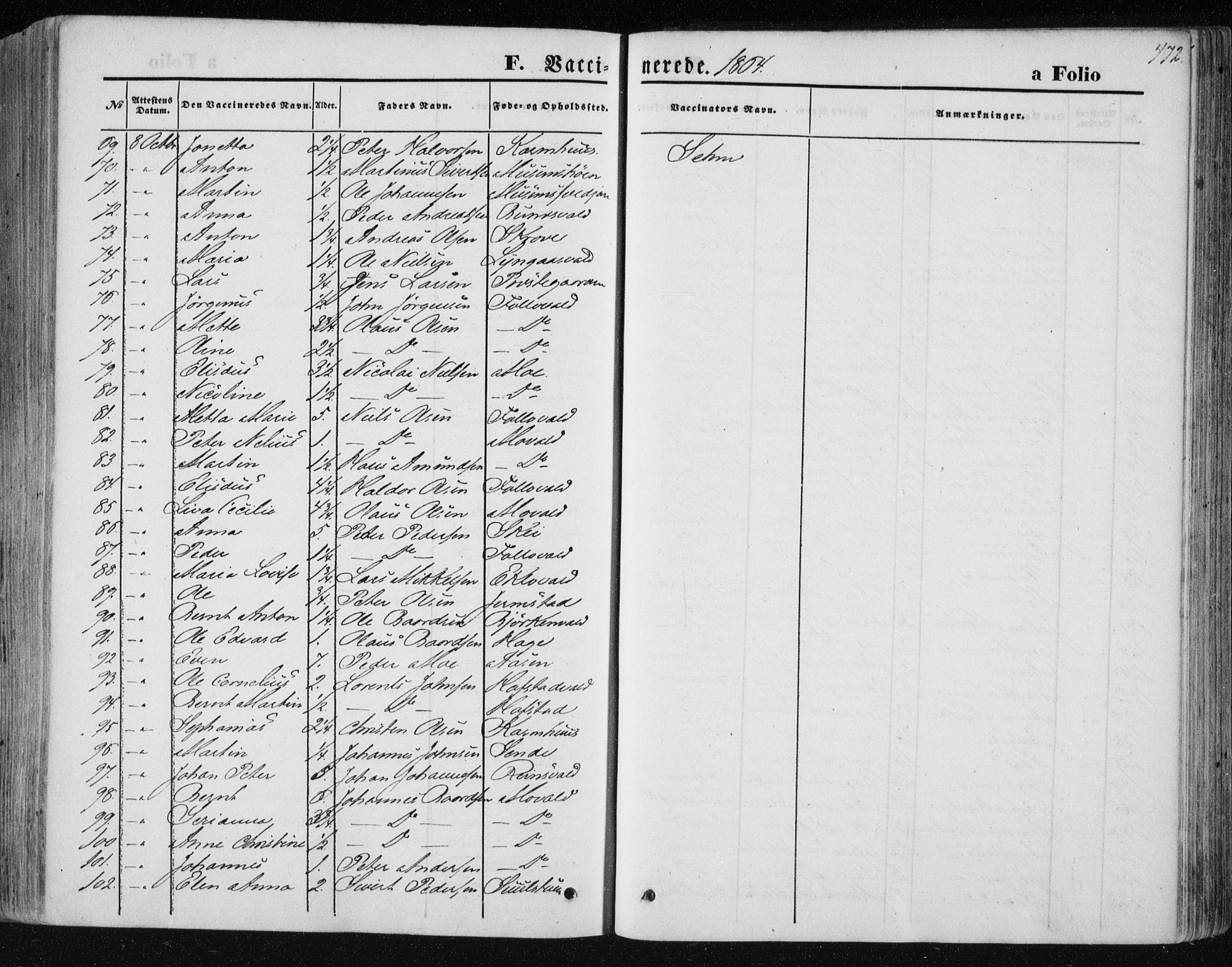 Ministerialprotokoller, klokkerbøker og fødselsregistre - Nord-Trøndelag, AV/SAT-A-1458/723/L0241: Parish register (official) no. 723A10, 1860-1869, p. 472