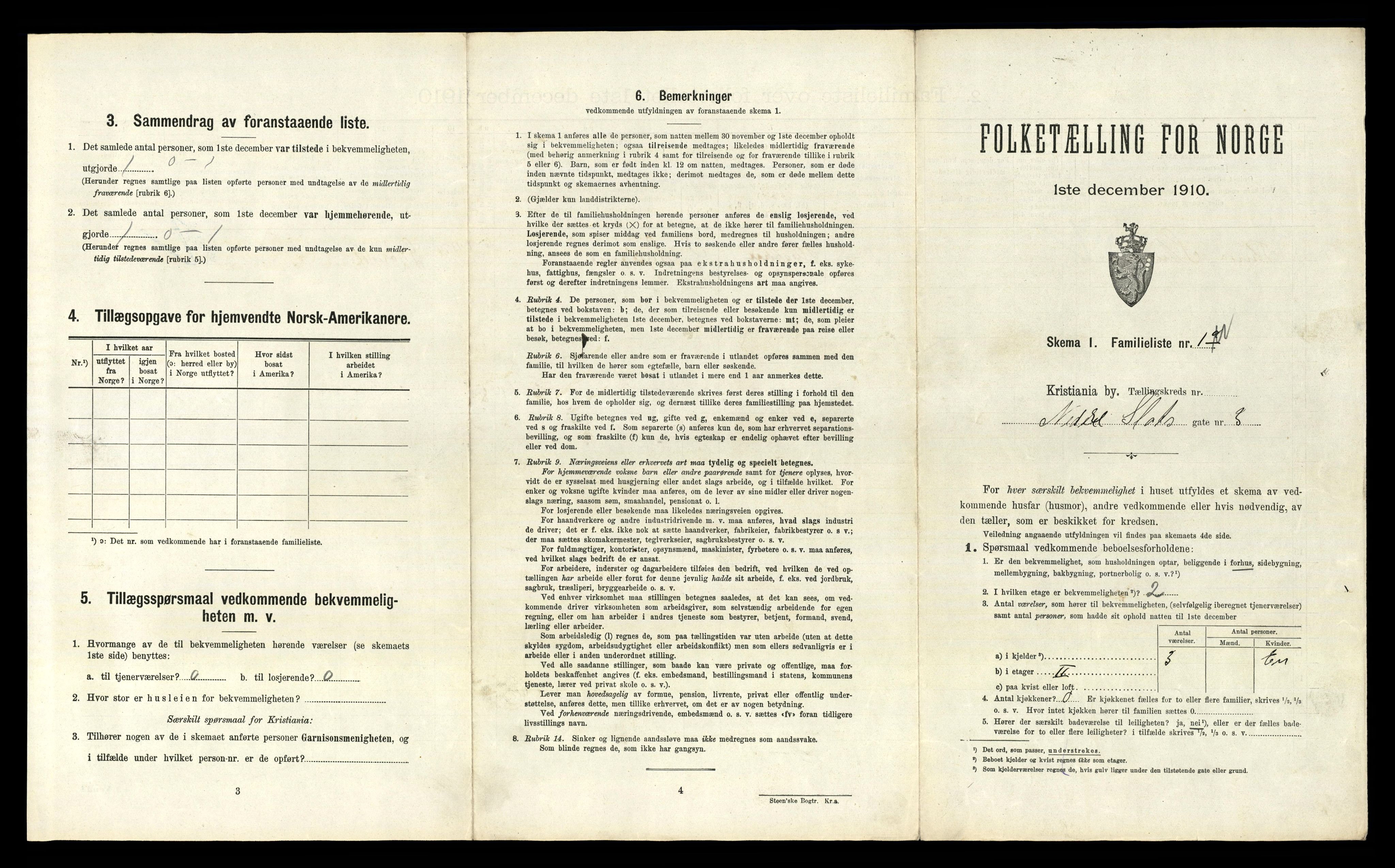 RA, 1910 census for Kristiania, 1910, p. 67657