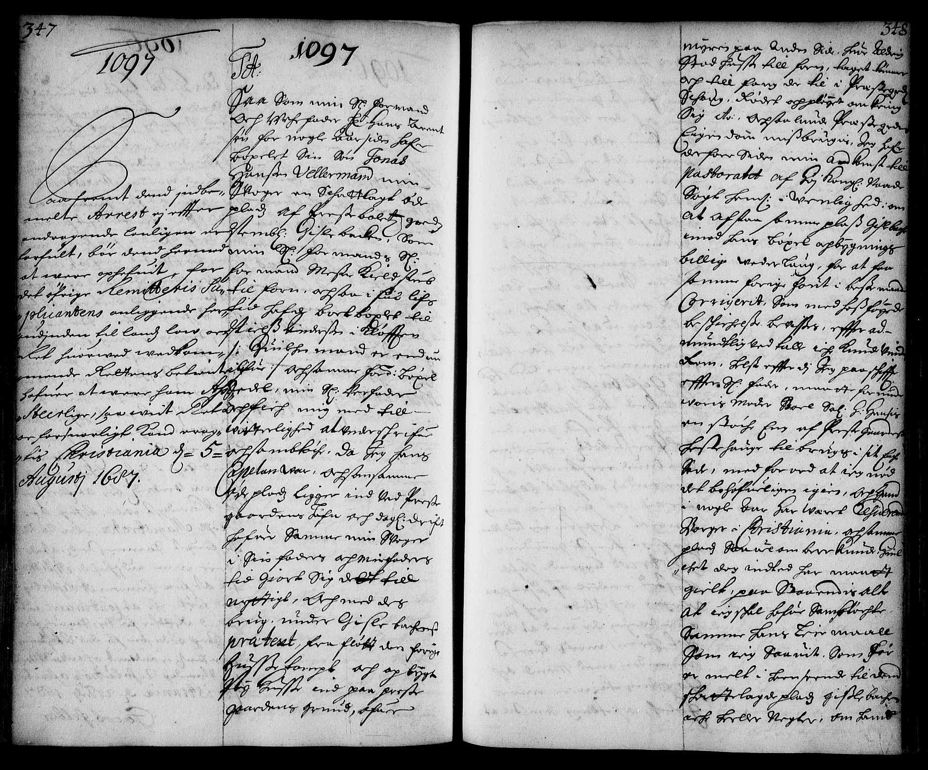 Stattholderembetet 1572-1771, AV/RA-EA-2870/Ae/L0004: Supplikasjons- og resolusjonsprotokoll, 1687, p. 347b-348a
