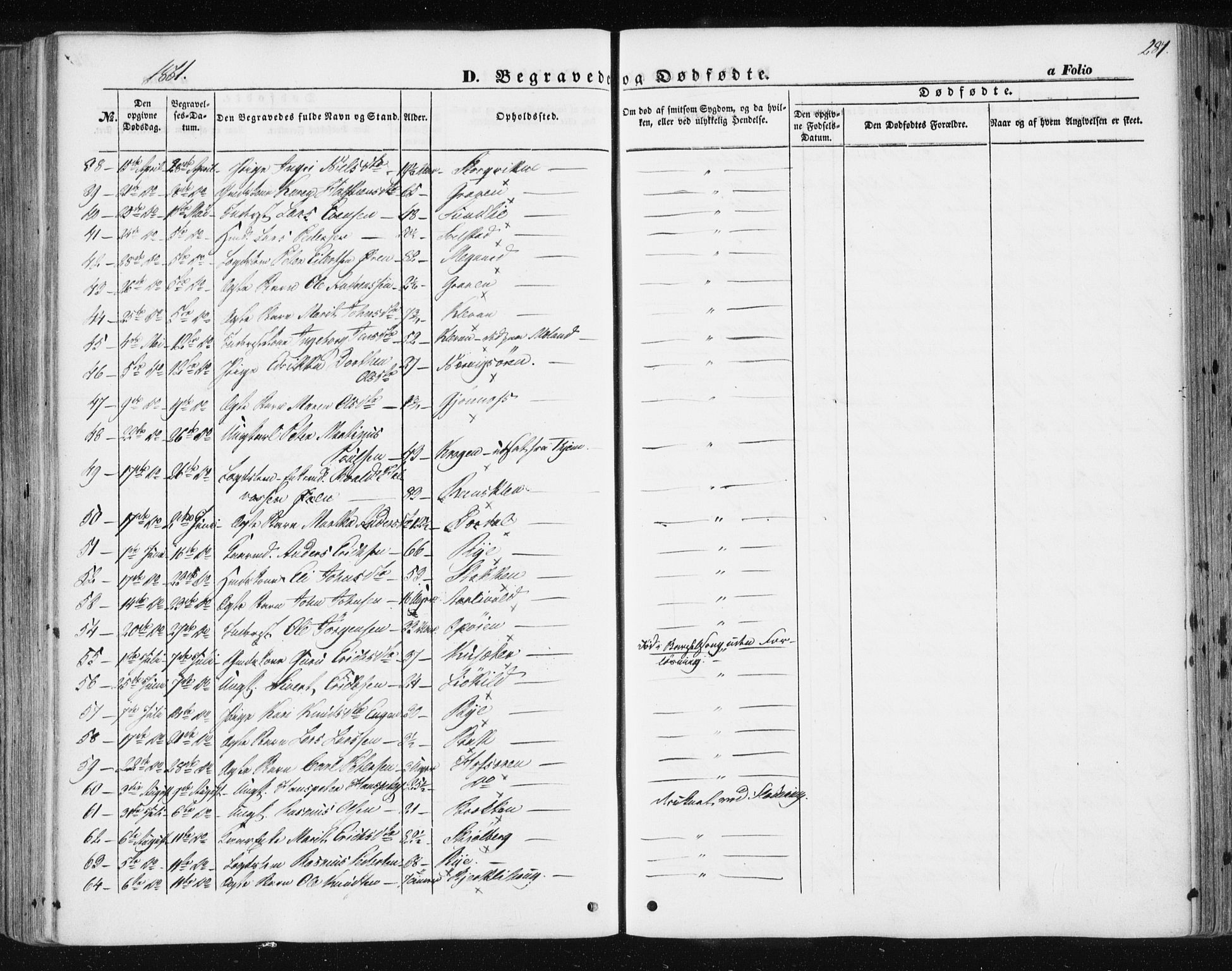 Ministerialprotokoller, klokkerbøker og fødselsregistre - Sør-Trøndelag, AV/SAT-A-1456/668/L0806: Parish register (official) no. 668A06, 1854-1869, p. 287