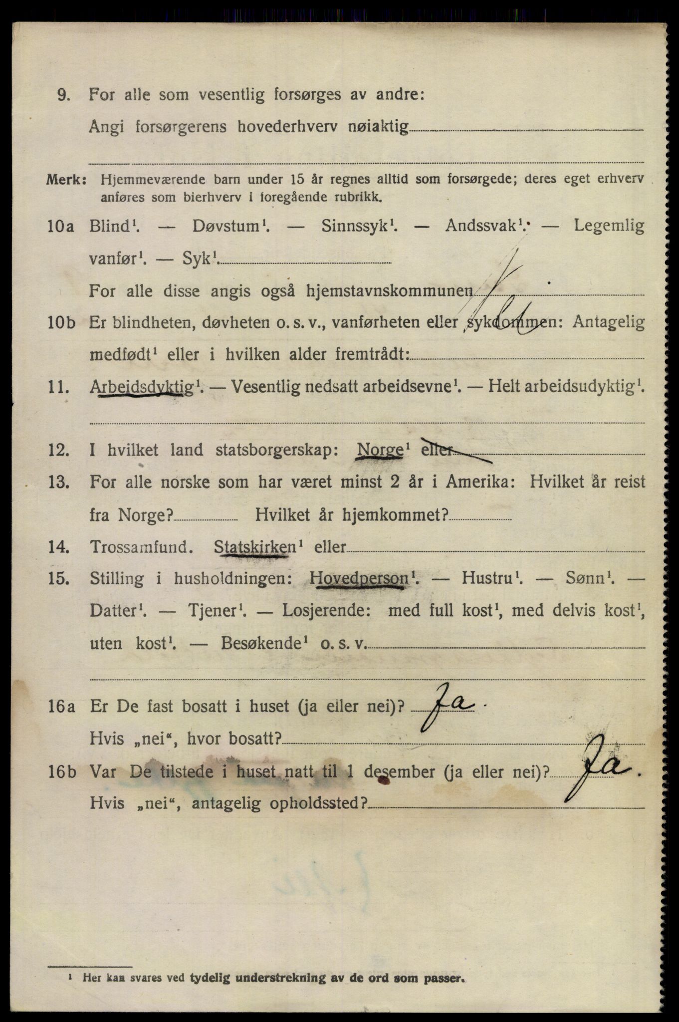 SAKO, 1920 census for Sem, 1920, p. 12996