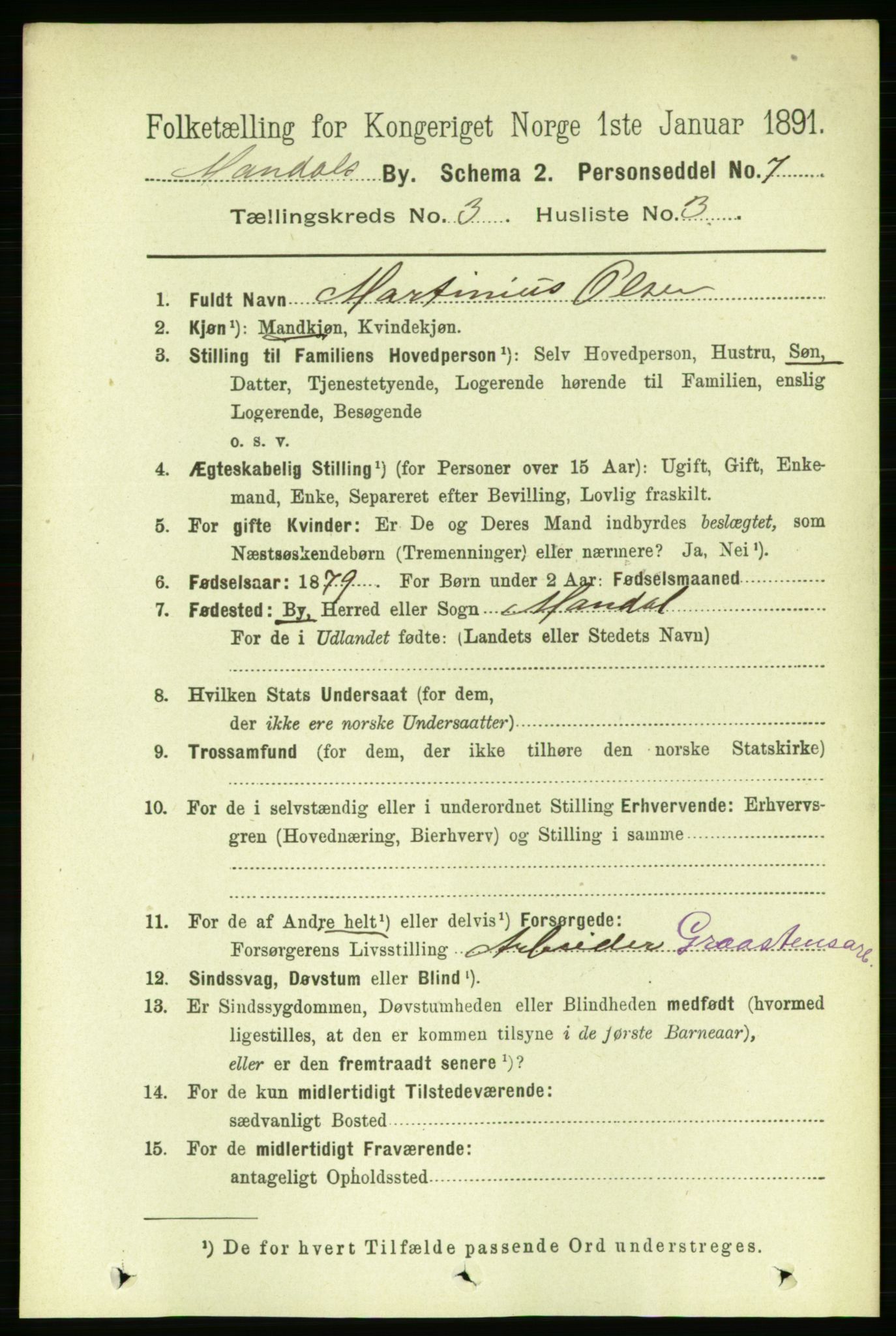 RA, 1891 census for 1002 Mandal, 1891, p. 1628