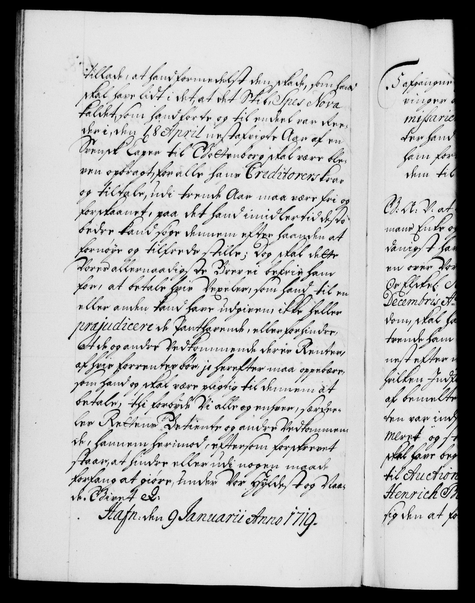 Danske Kanselli 1572-1799, AV/RA-EA-3023/F/Fc/Fca/Fcaa/L0022: Norske registre, 1716-1719, p. 458b