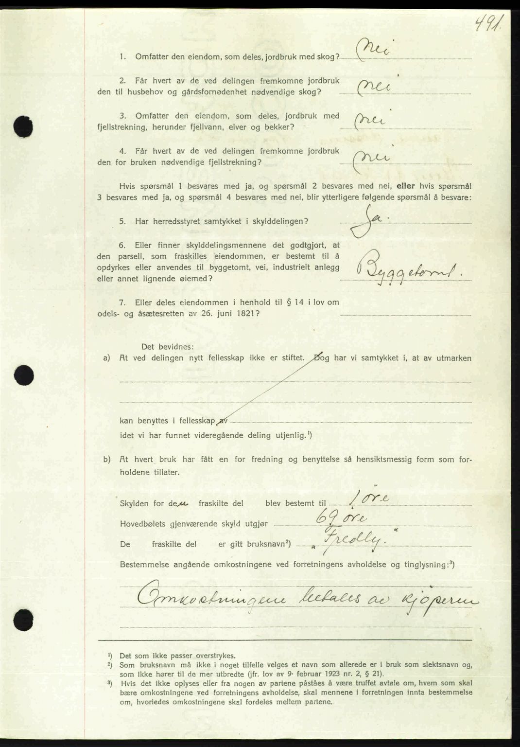 Nordmøre sorenskriveri, AV/SAT-A-4132/1/2/2Ca: Mortgage book no. A102, 1946-1946, Diary no: : 1708/1946