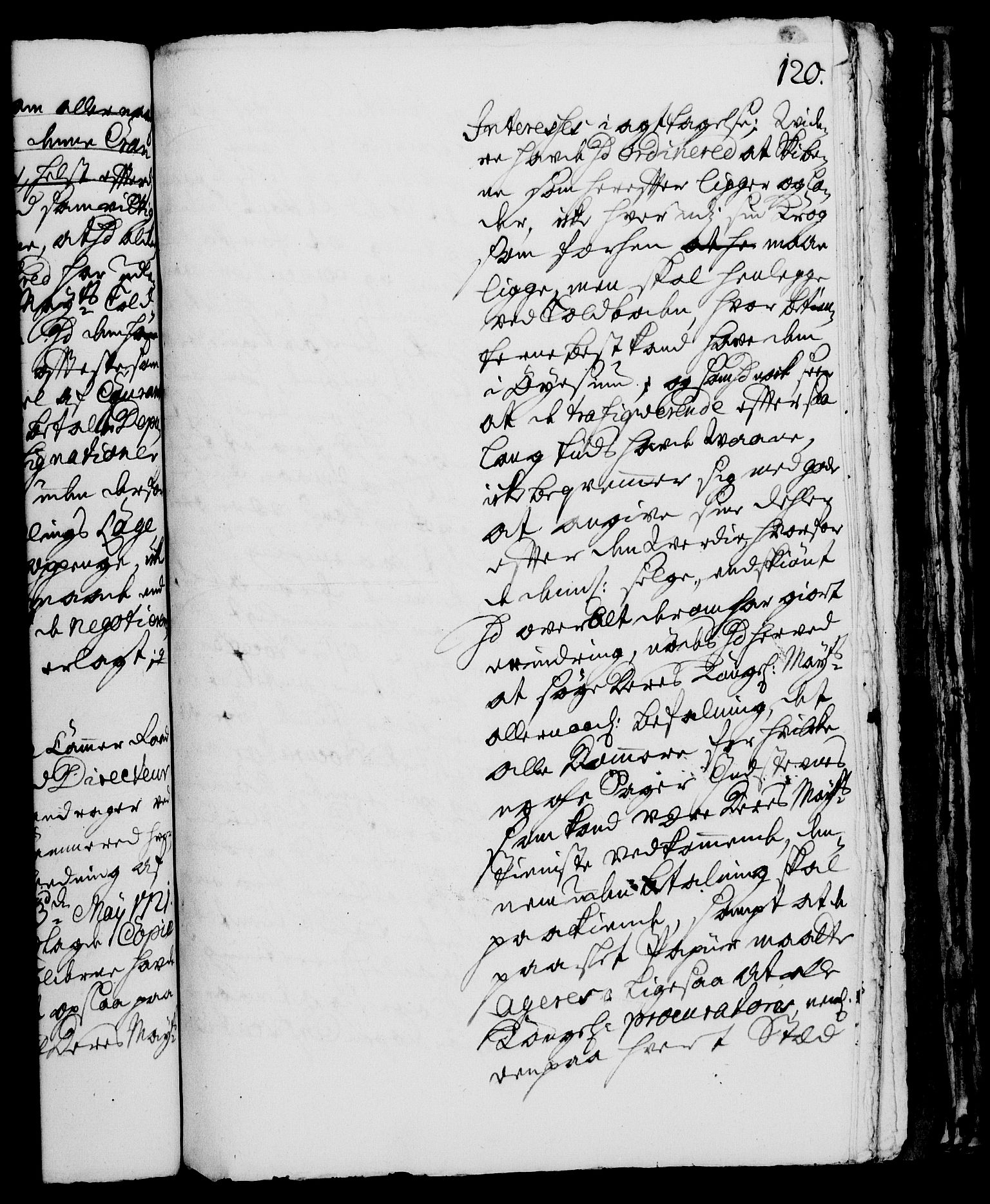 Rentekammeret, Kammerkanselliet, RA/EA-3111/G/Gh/Gha/L0004: Norsk ekstraktmemorialprotokoll, sak. 766-941 (merket RK 53.49), 1721, p. 120