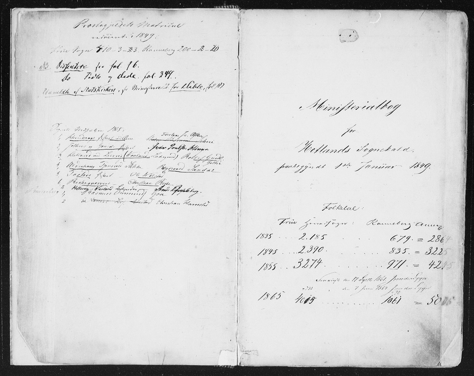 Hetland sokneprestkontor, AV/SAST-A-101826/30/30BA/L0002: Parish register (official) no. A 2, 1849-1869