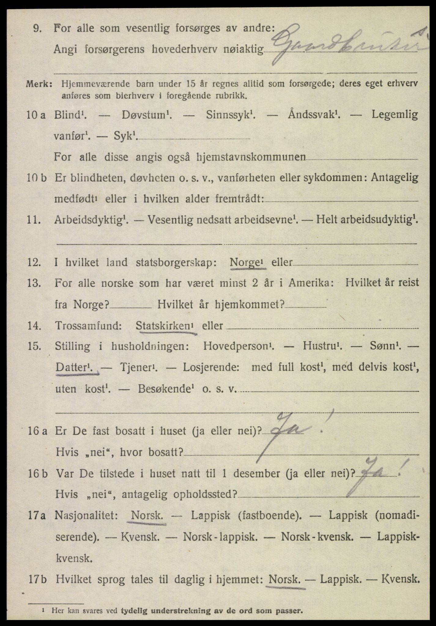 SAT, 1920 census for Nærøy, 1920, p. 2476