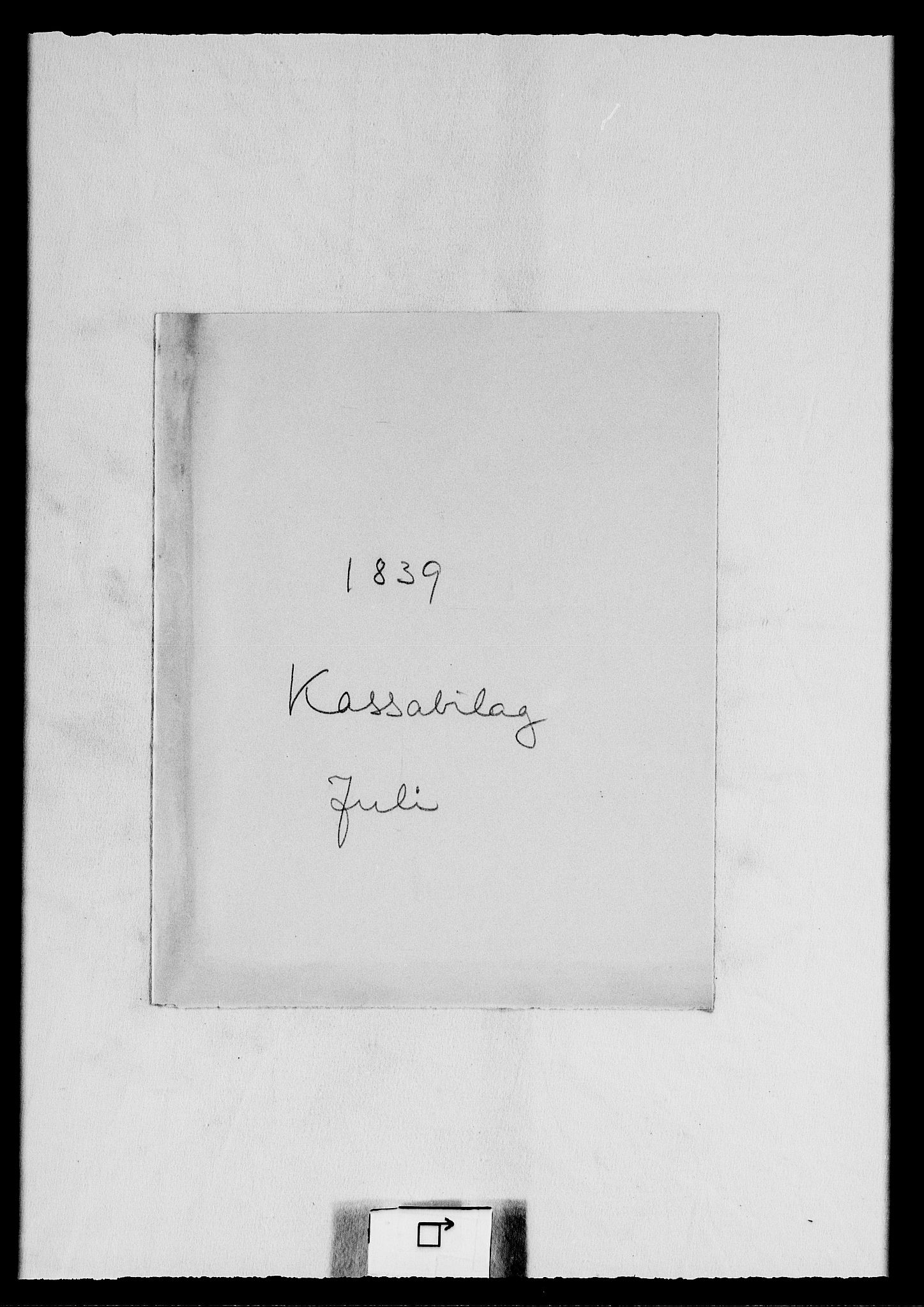 Modums Blaafarveværk, RA/PA-0157/G/Gd/Gdc/L0238/0001: -- / Kassa-bilag, 1839-1840, p. 2