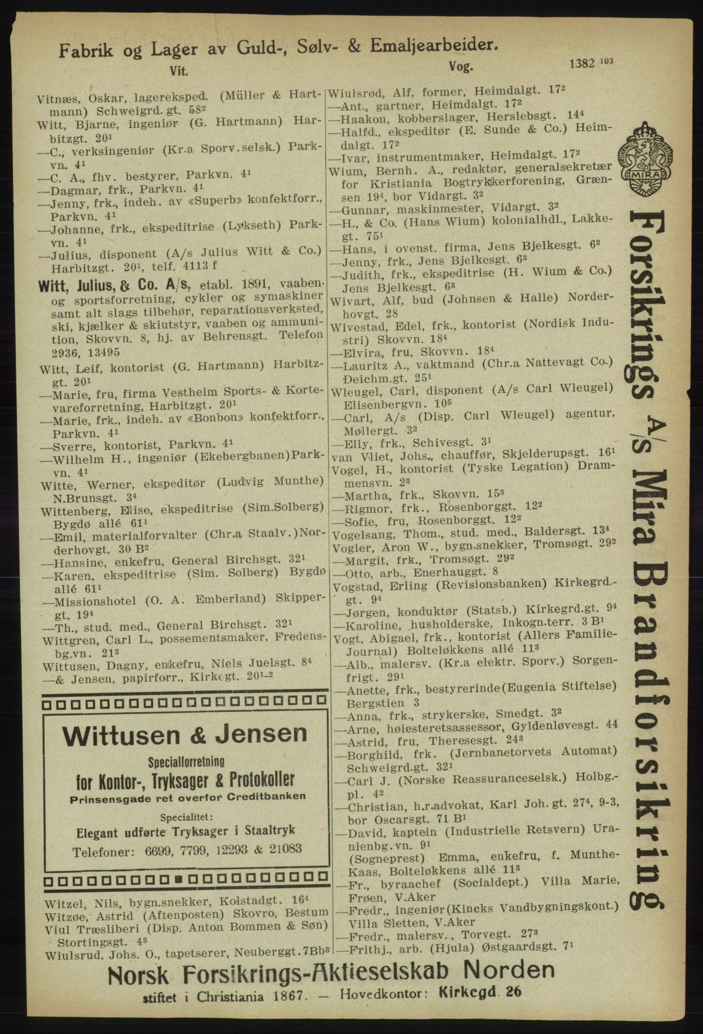 Kristiania/Oslo adressebok, PUBL/-, 1918, p. 1510