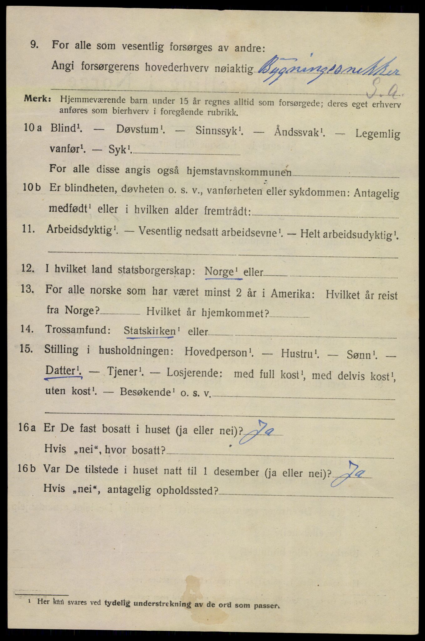 SAKO, 1920 census for Kragerø, 1920, p. 7692