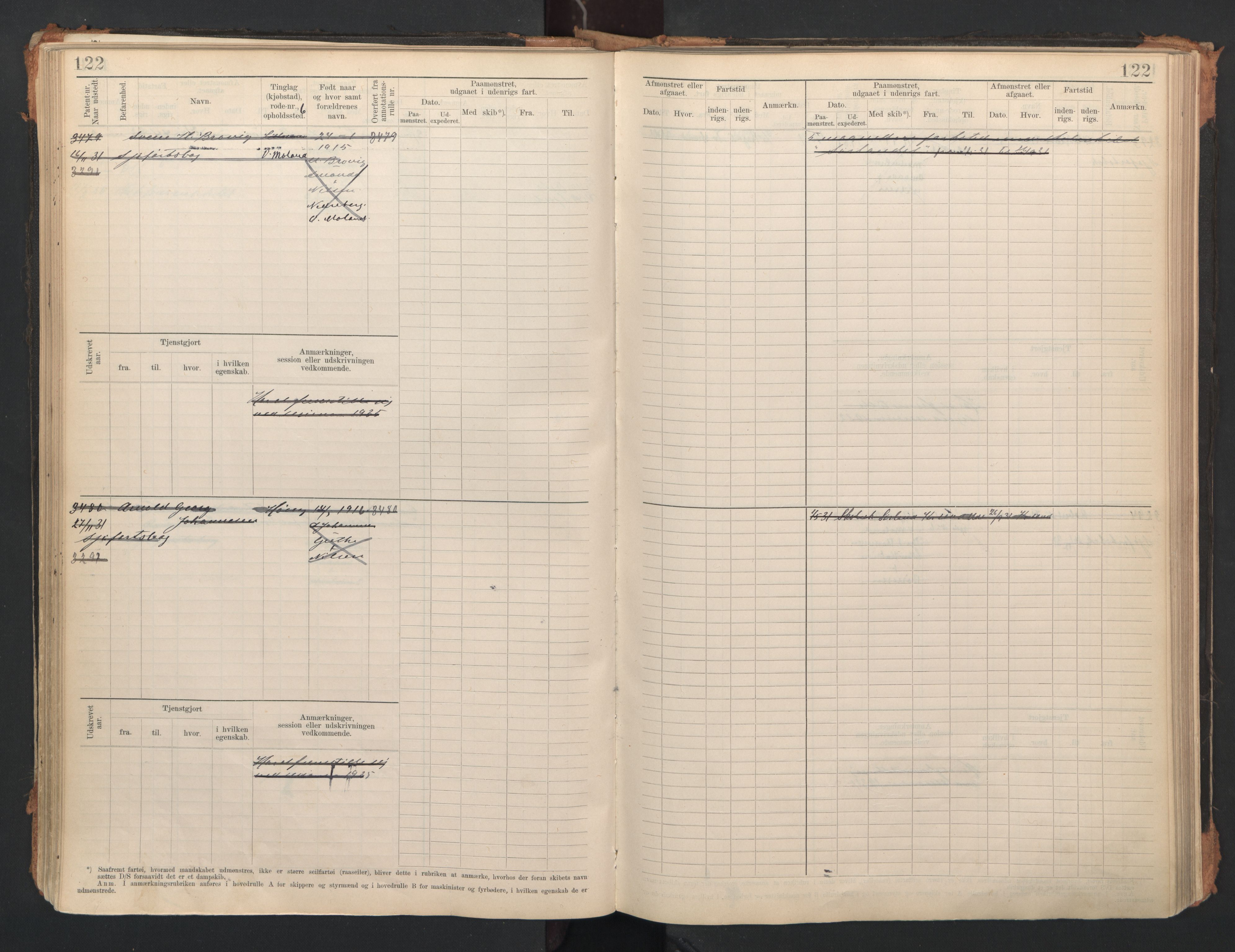 Lillesand mønstringskrets, AV/SAK-2031-0014/F/Fb/L0006: Hovedrulle A nr 3049-3634, W-15, 1913-1946, p. 128