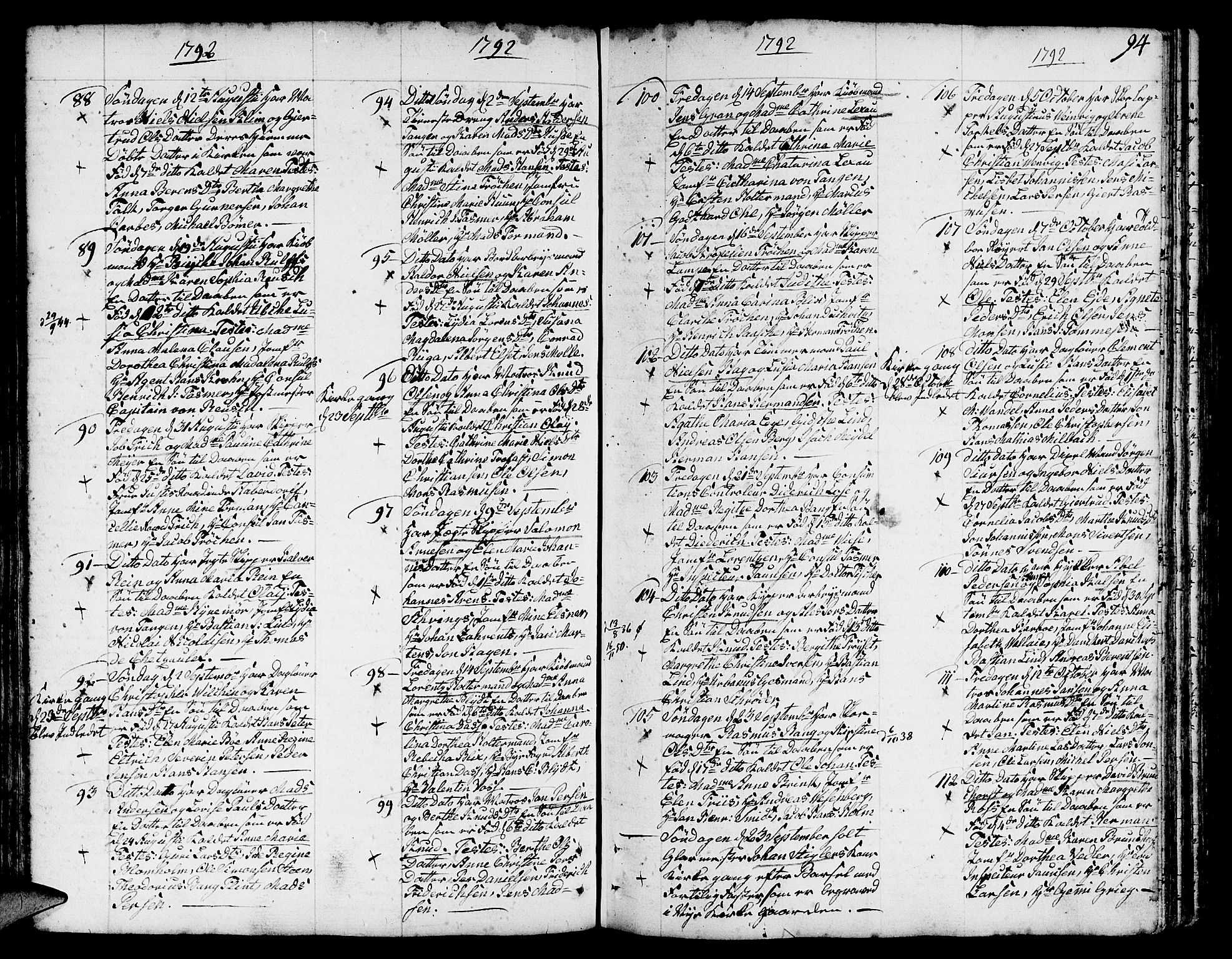 Nykirken Sokneprestembete, AV/SAB-A-77101/H/Haa/L0005: Parish register (official) no. A 5, 1775-1808, p. 94